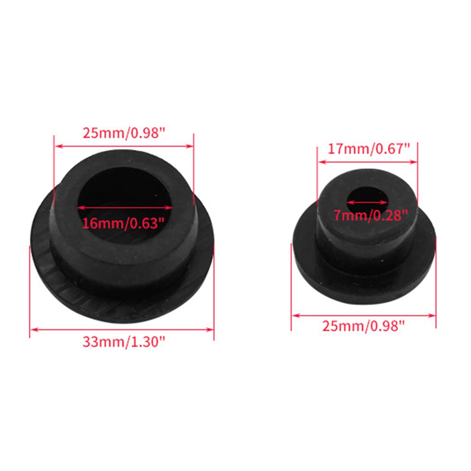 4x3x Tailgate Rubber Plugs Set Replacement for Jeep Wrangler JK 2007-2017