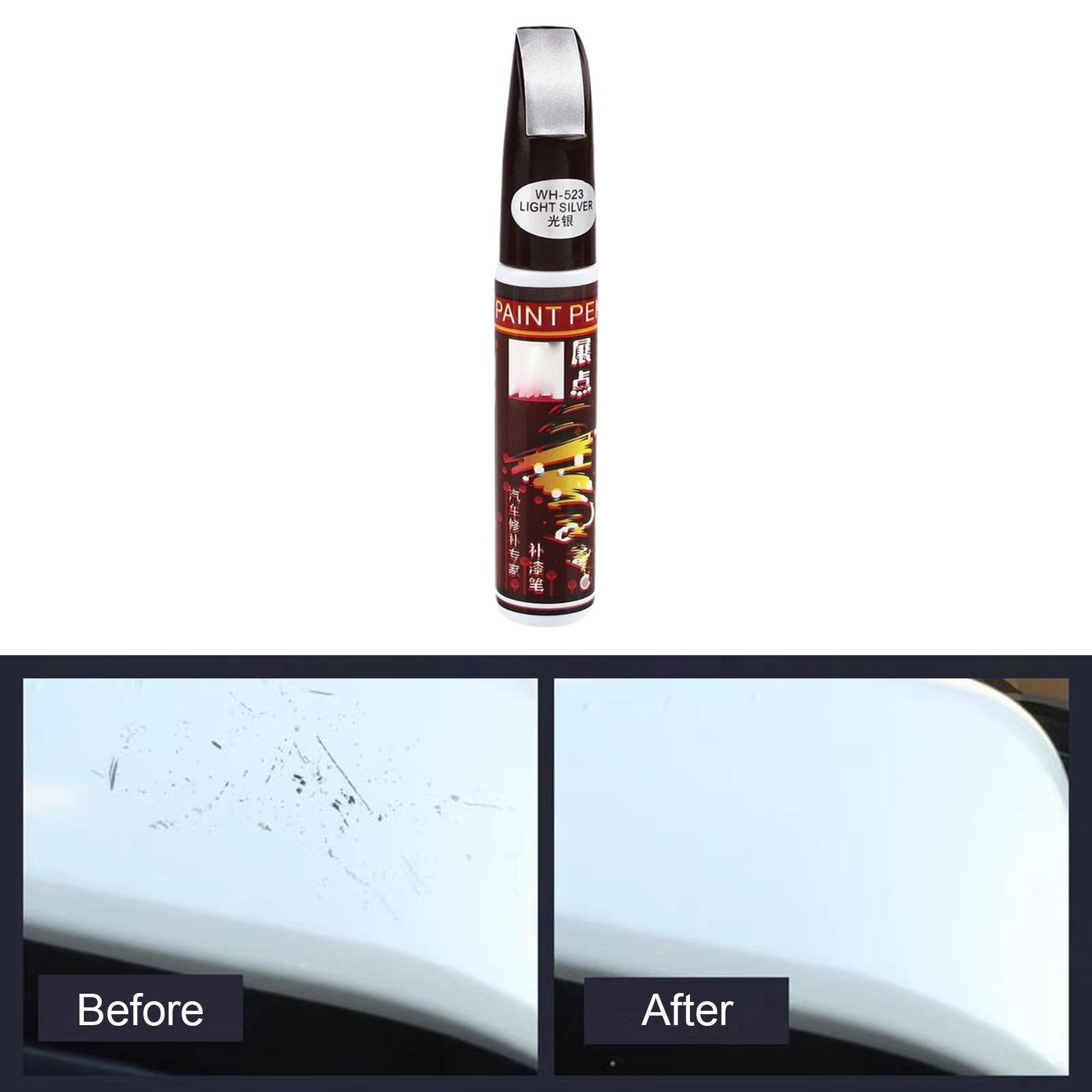3xTouch up Auto Paint 2 in 1 Touch up Paint Pen Accessories Car Scratch Repair Light argent