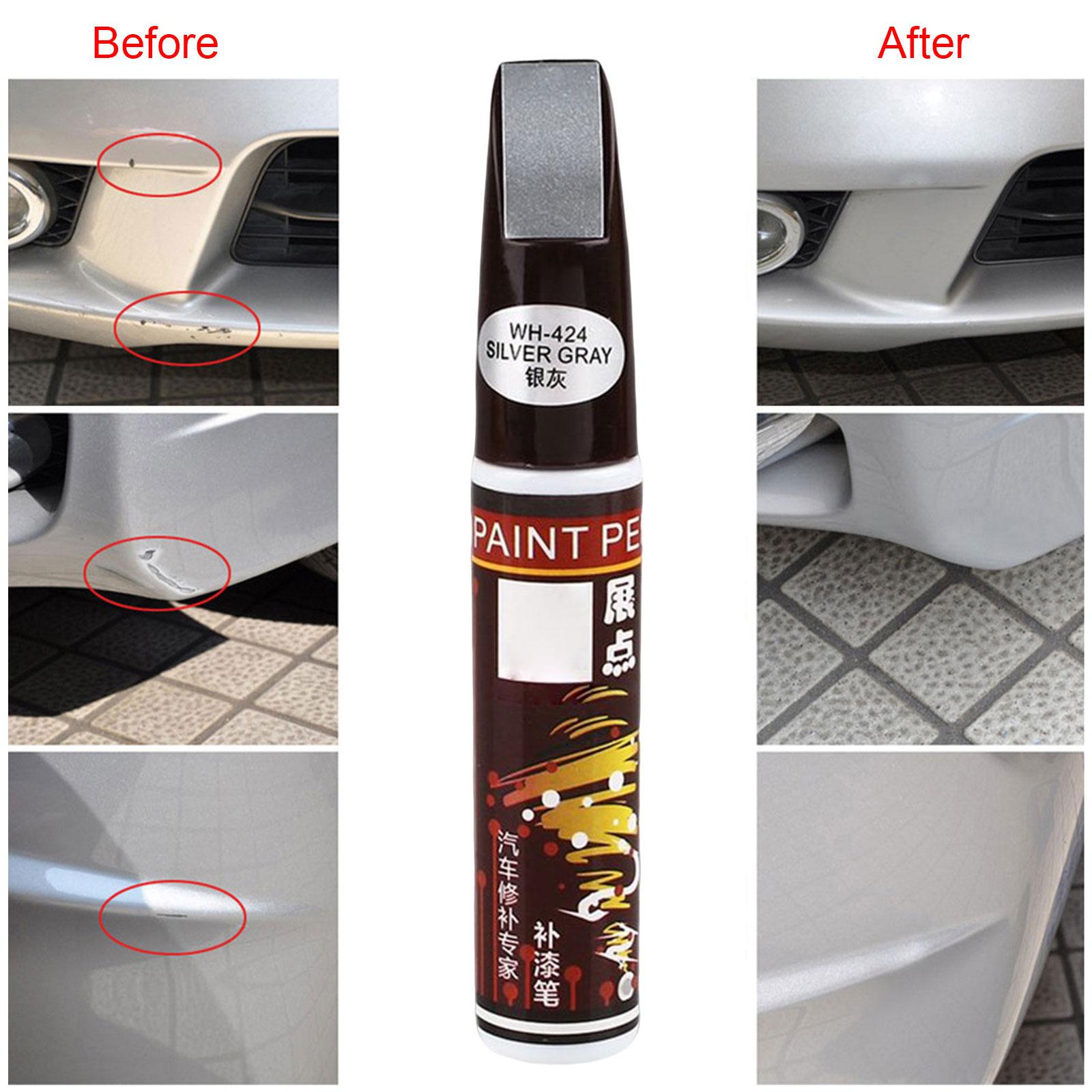 3xTouch up Auto Paint 2 in 1 Touch up Paint Pen Accessories Car Scratch Repair Argent gray