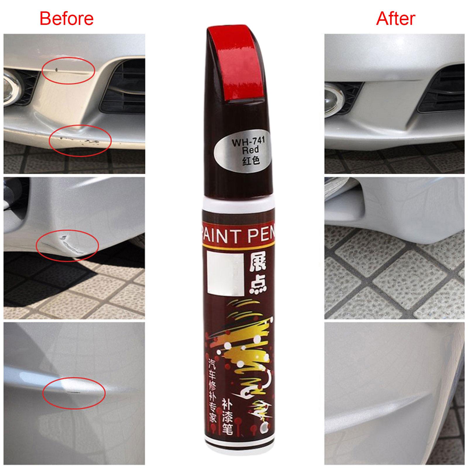 3xTouch up Auto Paint 2 in 1 Touch up Paint Pen Accessories Car Scratch Repair Red