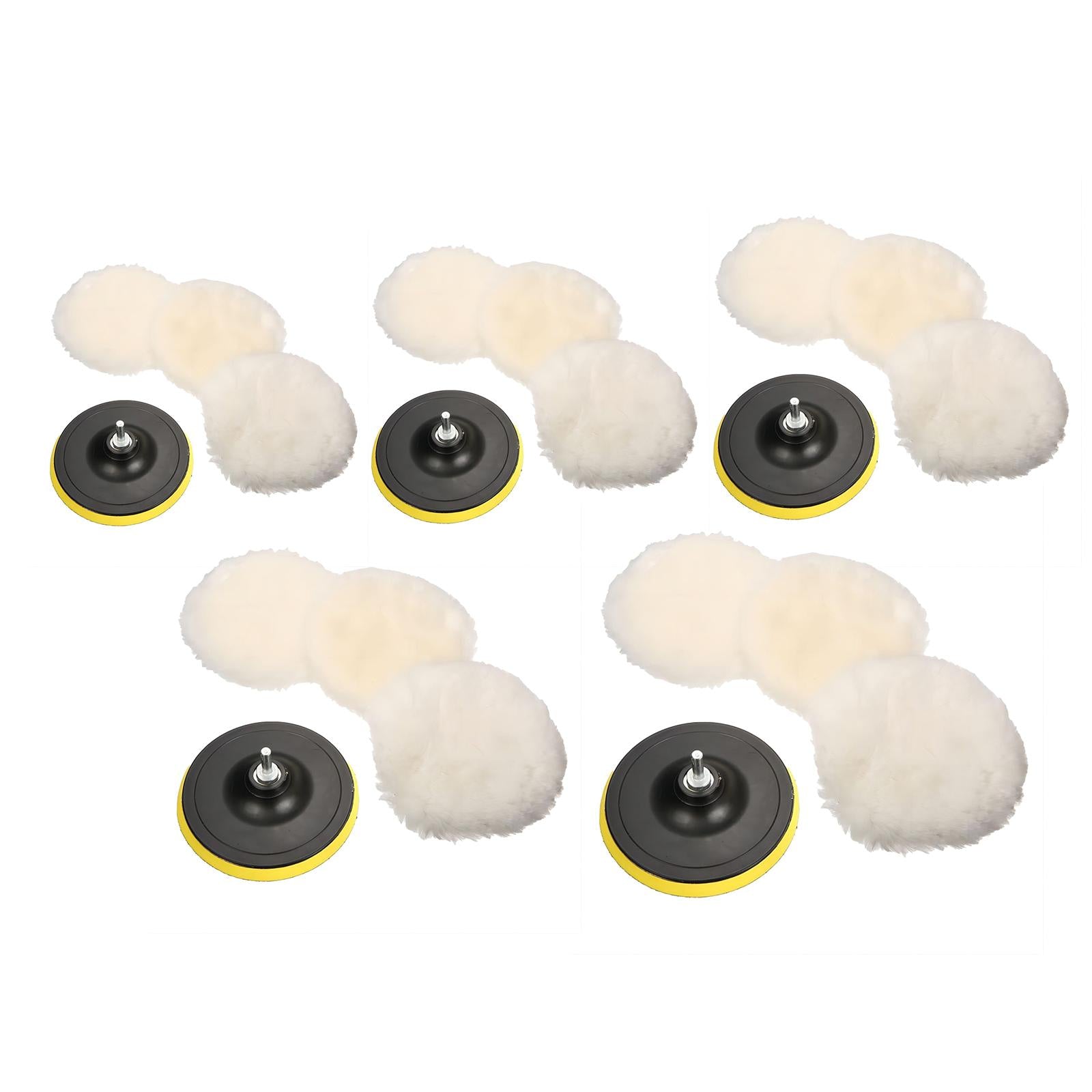4x5Pcs Polishing Buffing Pads for Car Buffer Polisher Compounding Machine 3 inches