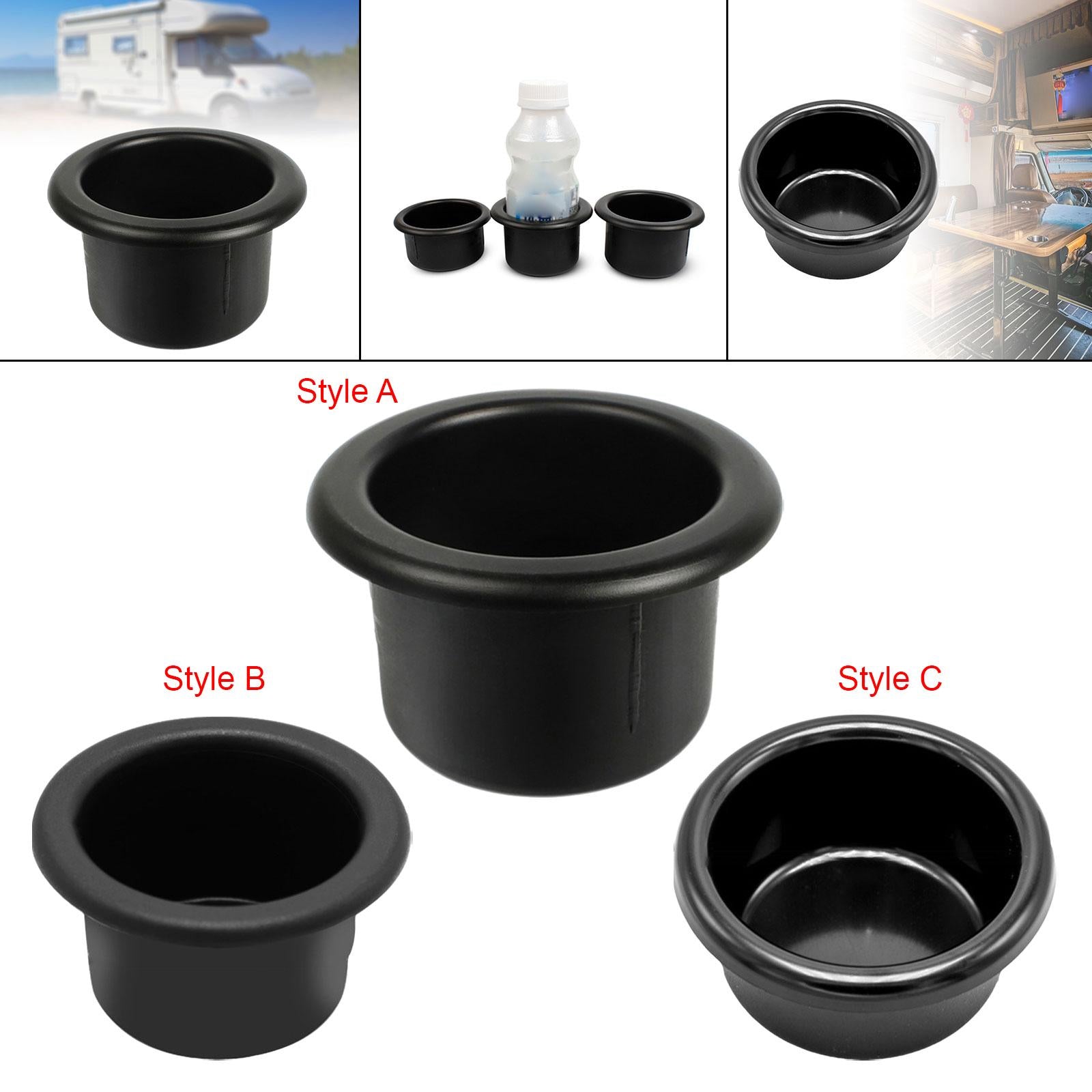 4xCup Holder Insert Washable Stable Recessed Drop in Cup for Car RV Couch Style A