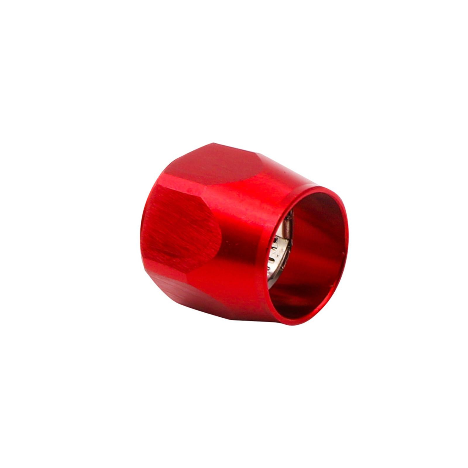 3x4 Pieces Hose Finisher Clamps Aluminum Alloy with Screw Band Hose Connectors Red AN6