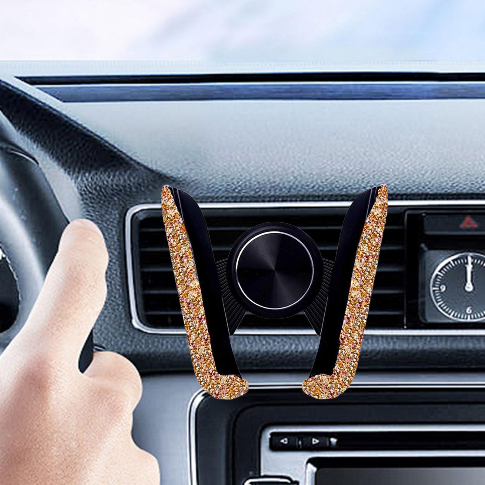 2xCar Phone Holder Auto Stand Air Vent Cellphone Mount for Women and Girl Aureate
