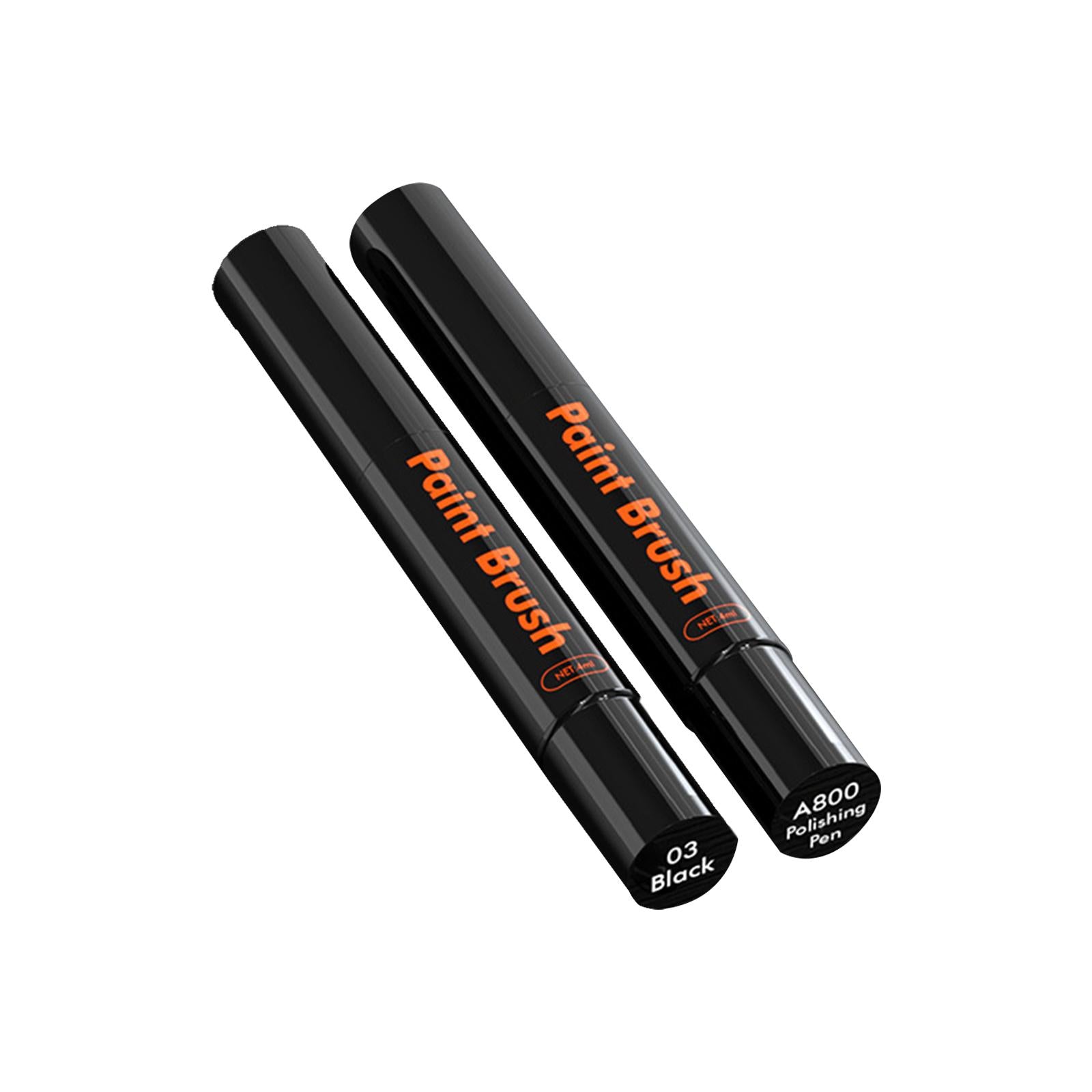 4xTouch up Paint for Cars with Polish Pen Easy Solution Car Scratch Repair Pen Black