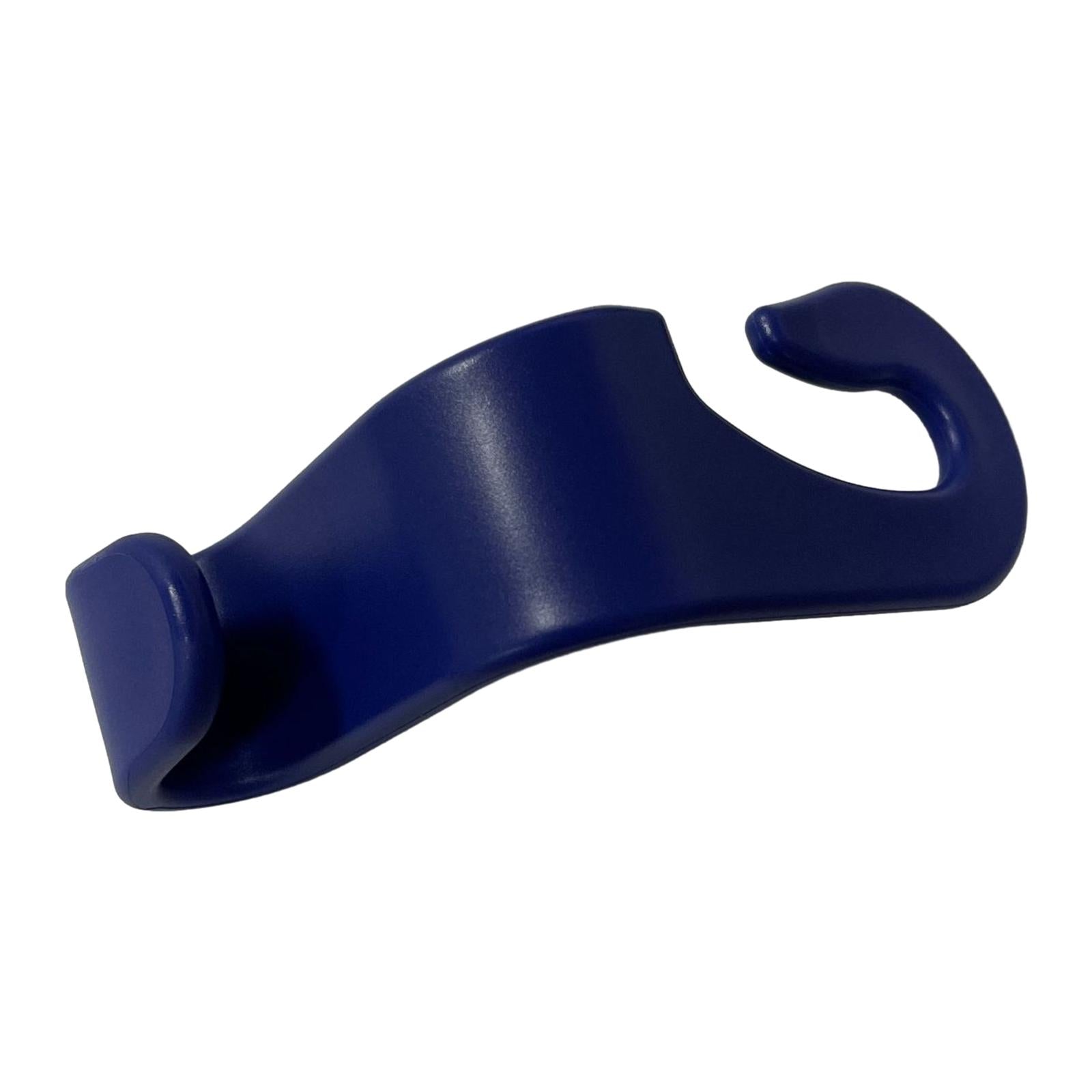 2xCar Seat Headrest Hook Durable Portable Hanger for Purse Coat Umbrellas Navy Blue
