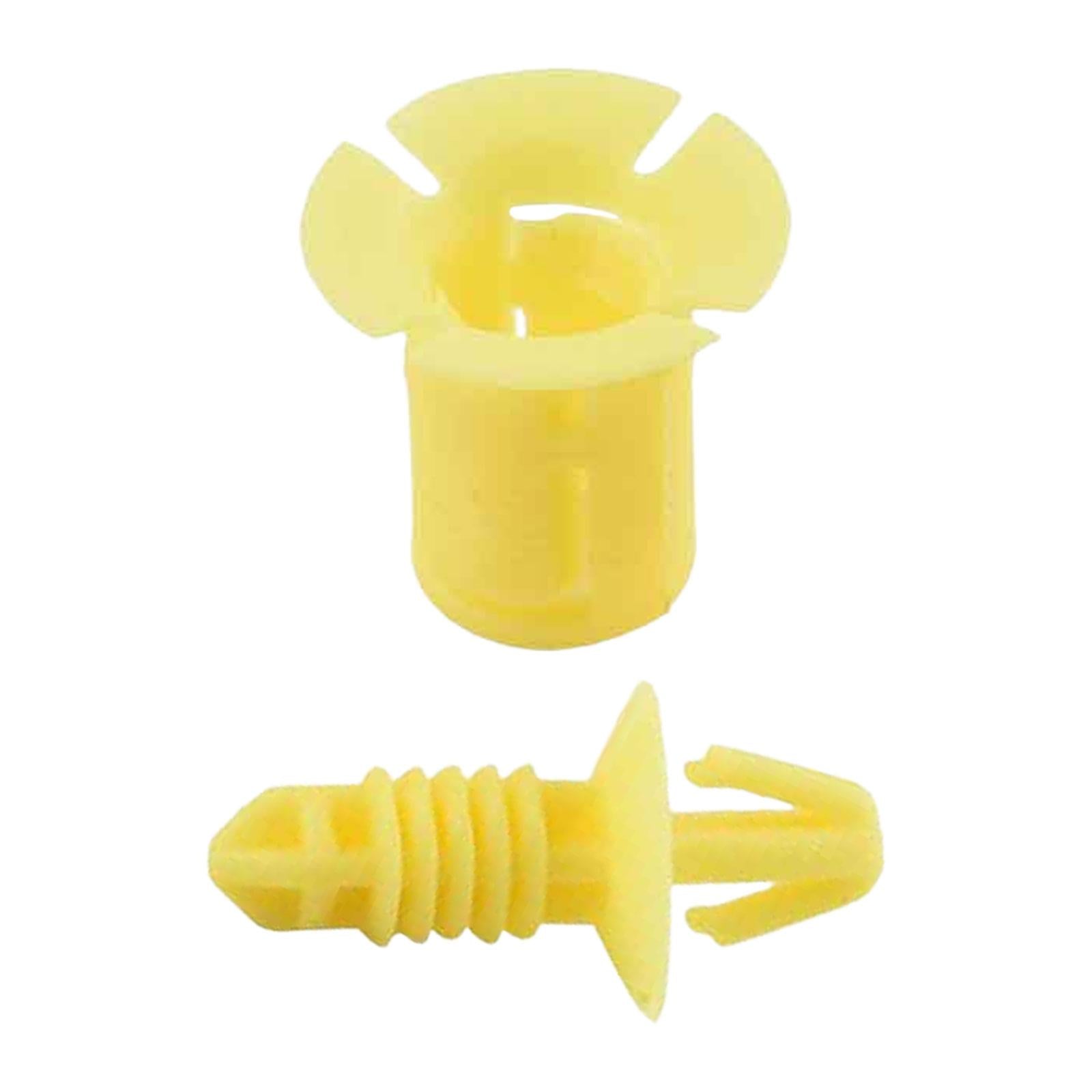 2xMounting Clips Copilot Fuse Box Cover Plate Clips for Ford S-max Yellow