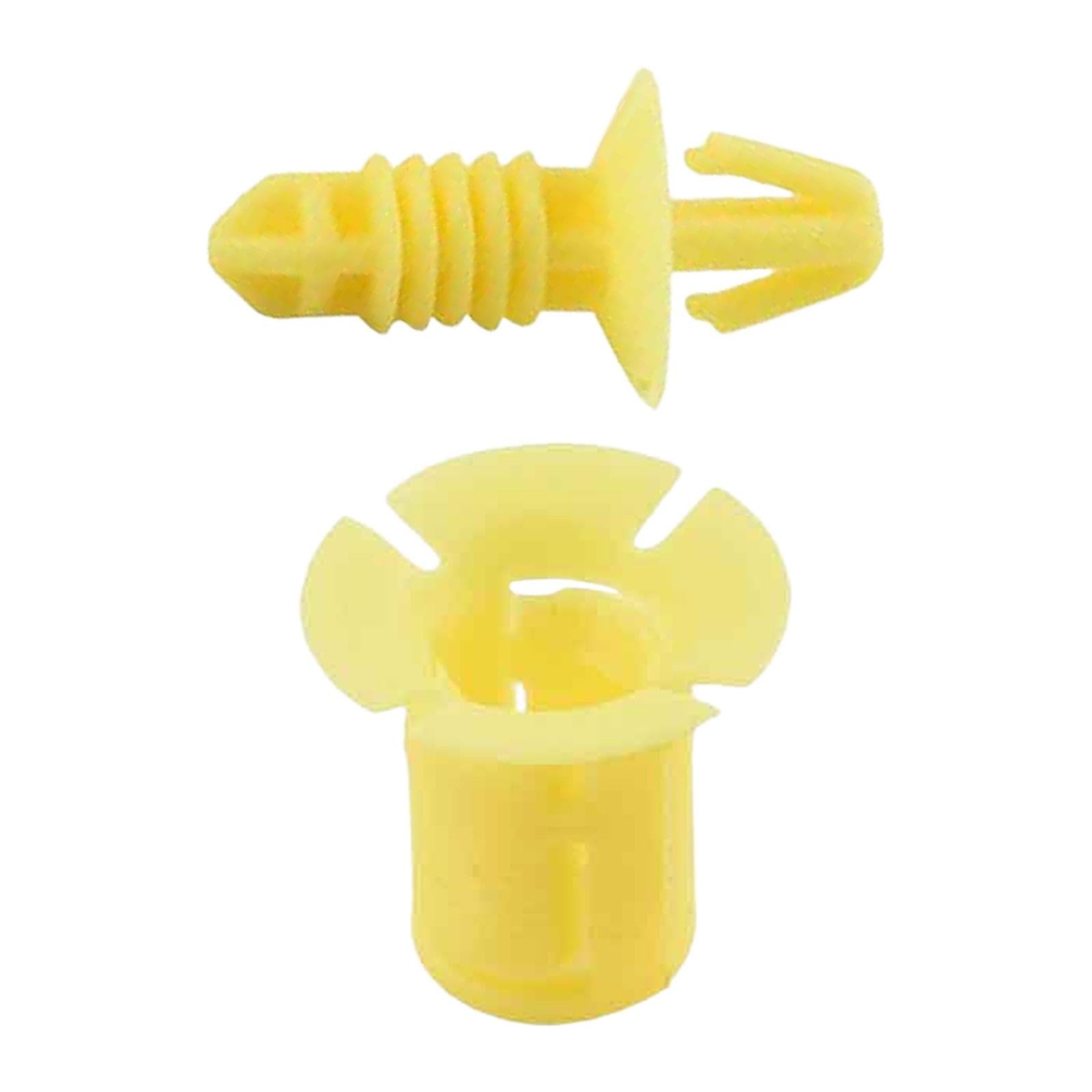 2xMounting Clips Copilot Fuse Box Cover Plate Clips for Ford S-max Yellow