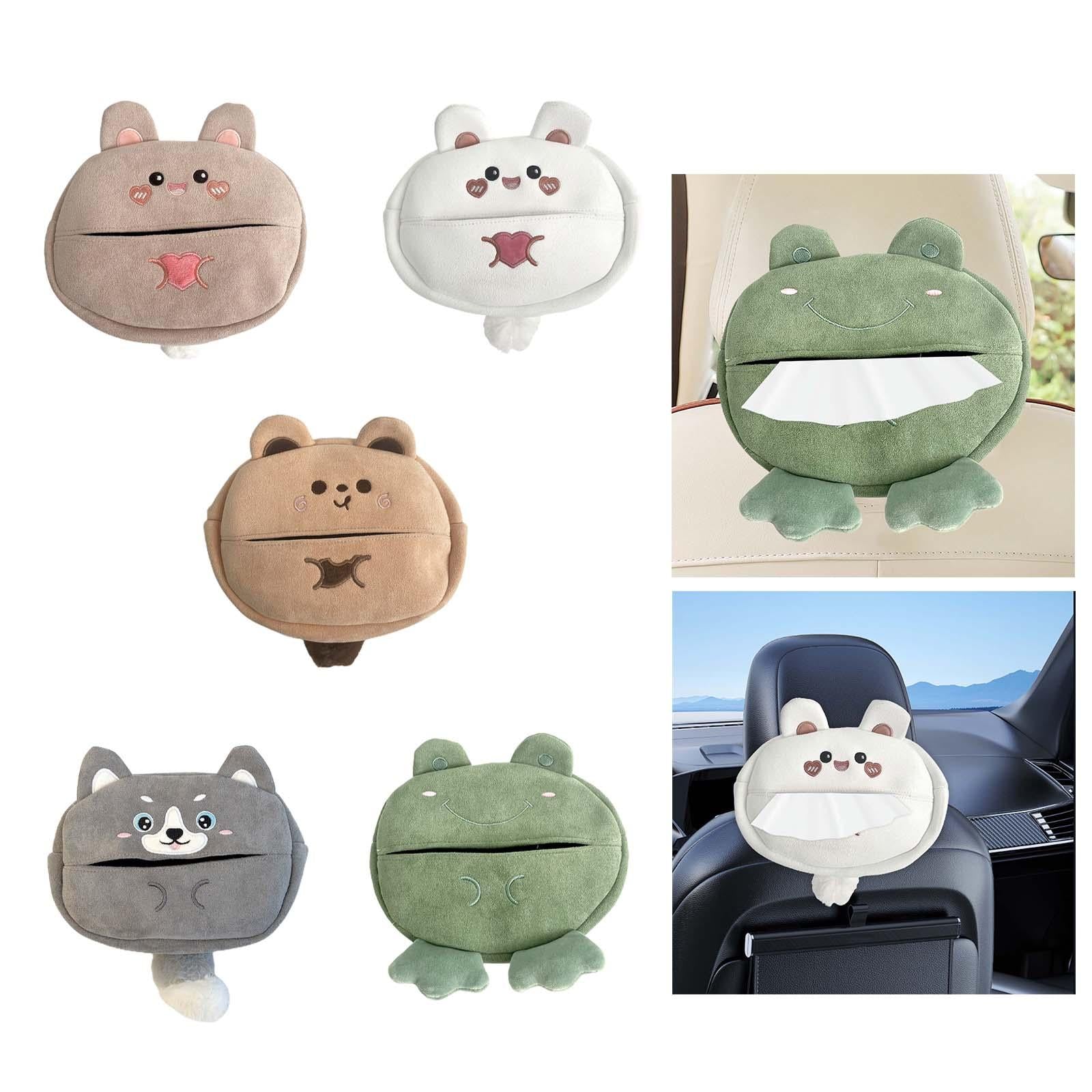 Cute Car Tissue Holder Soft Cartoon Car Tissue Holder for Bathroom Auto Style A