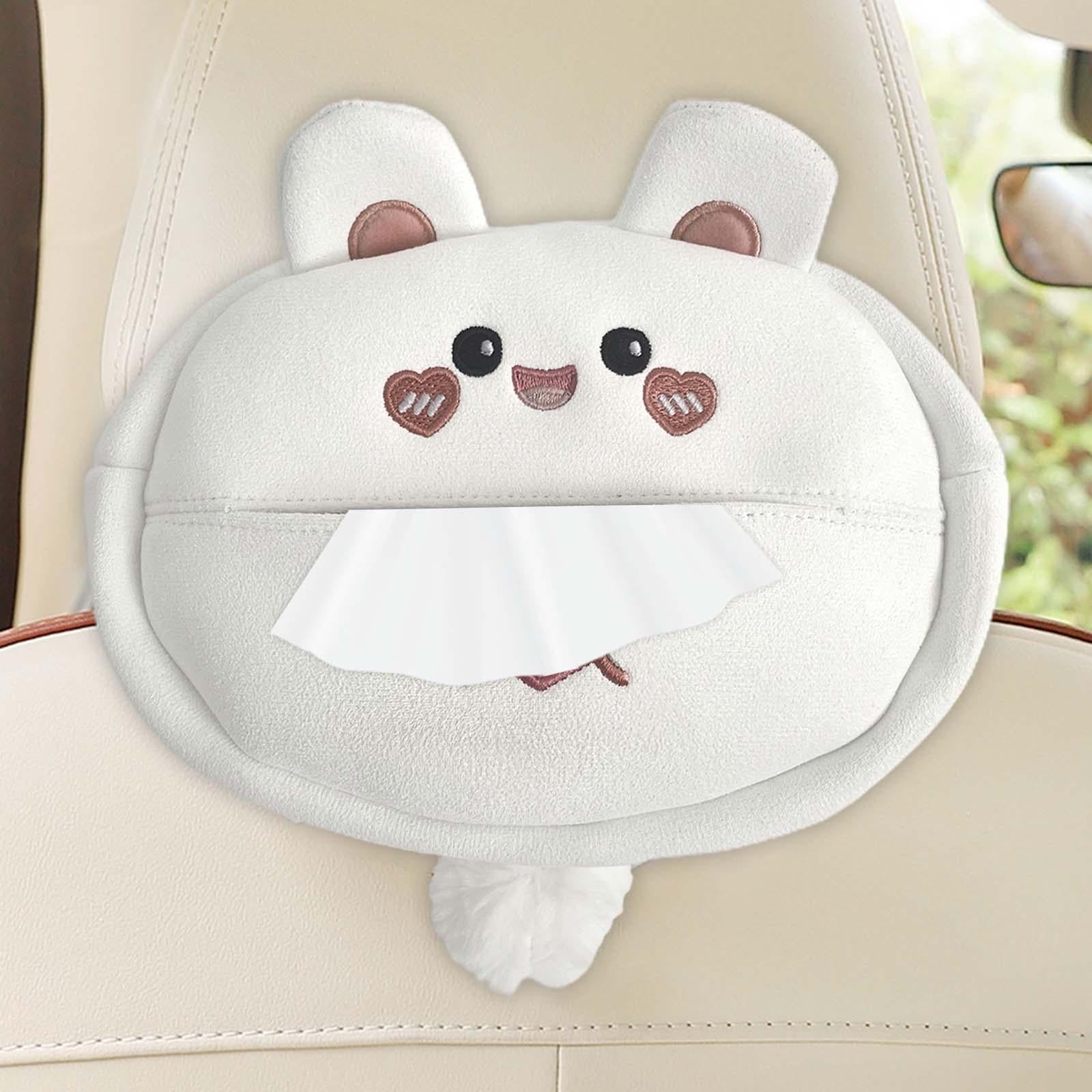 Cute Car Tissue Holder Soft Cartoon Car Tissue Holder for Bathroom Auto Style B