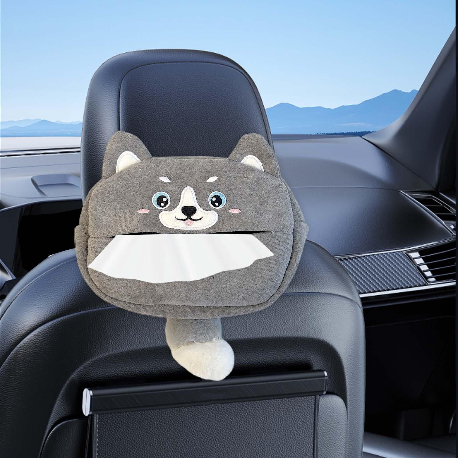 Cute Car Tissue Holder Soft Cartoon Car Tissue Holder for Bathroom Auto Style D