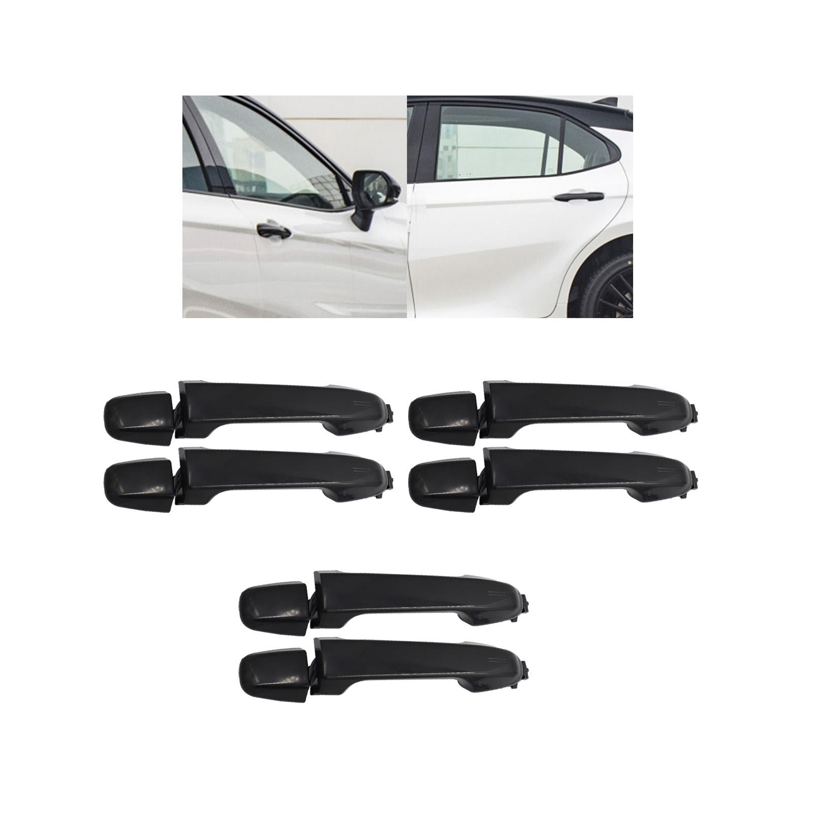 2x Door Handle Automotive Accessory for Toyota Camry Direct Replacement Rear left right