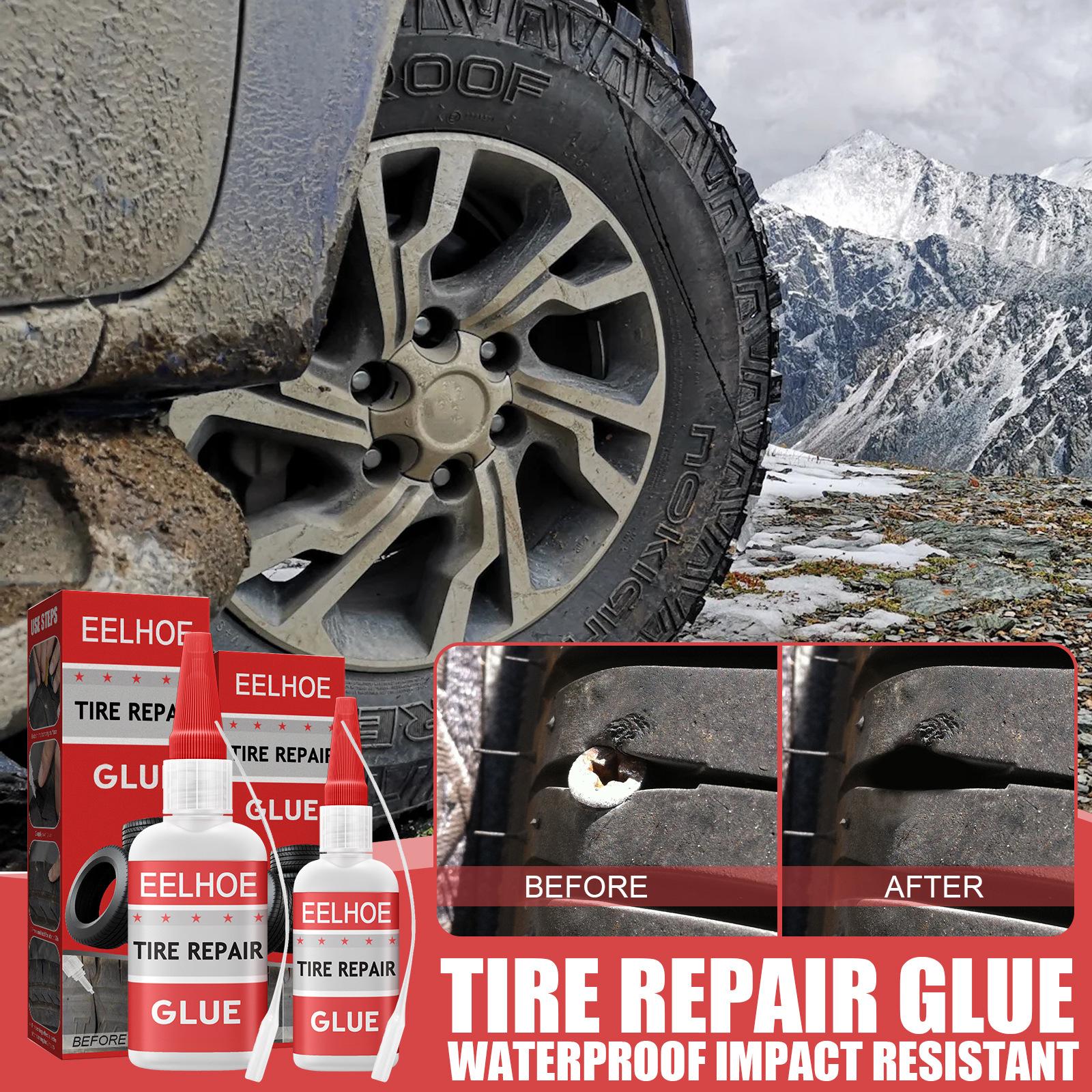 2xTire Repair Glue Durable Sole Repair Glue for Vehicles Belt Rubber Tube 30ml