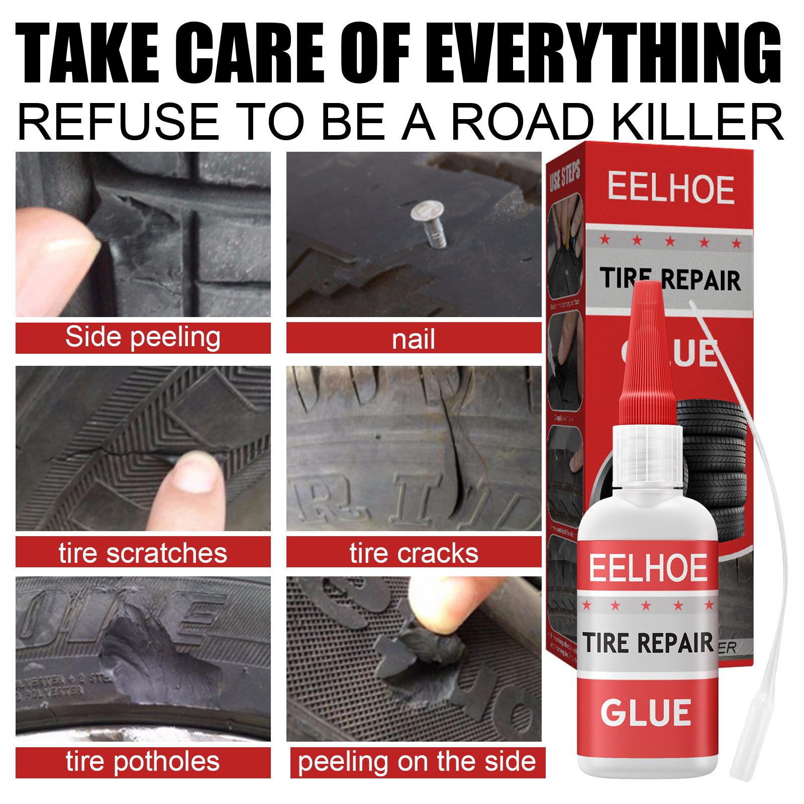 4xTire Repair Glue Durable Sole Repair Glue for Vehicles Belt Rubber Tube 30ml
