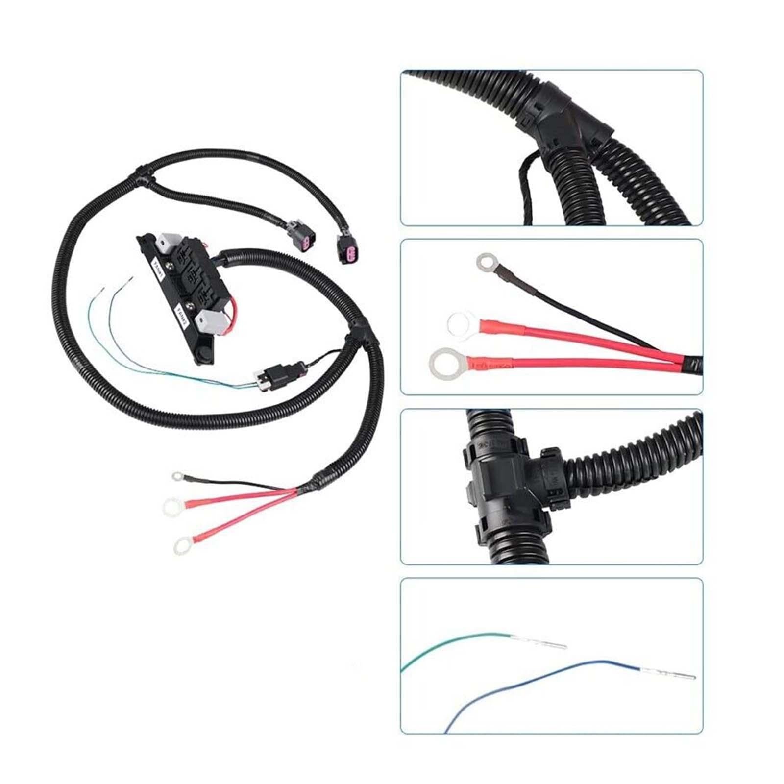 Dual Electric Fan Wiring Harness Kit 674-00923 for 1500 3500 Quality