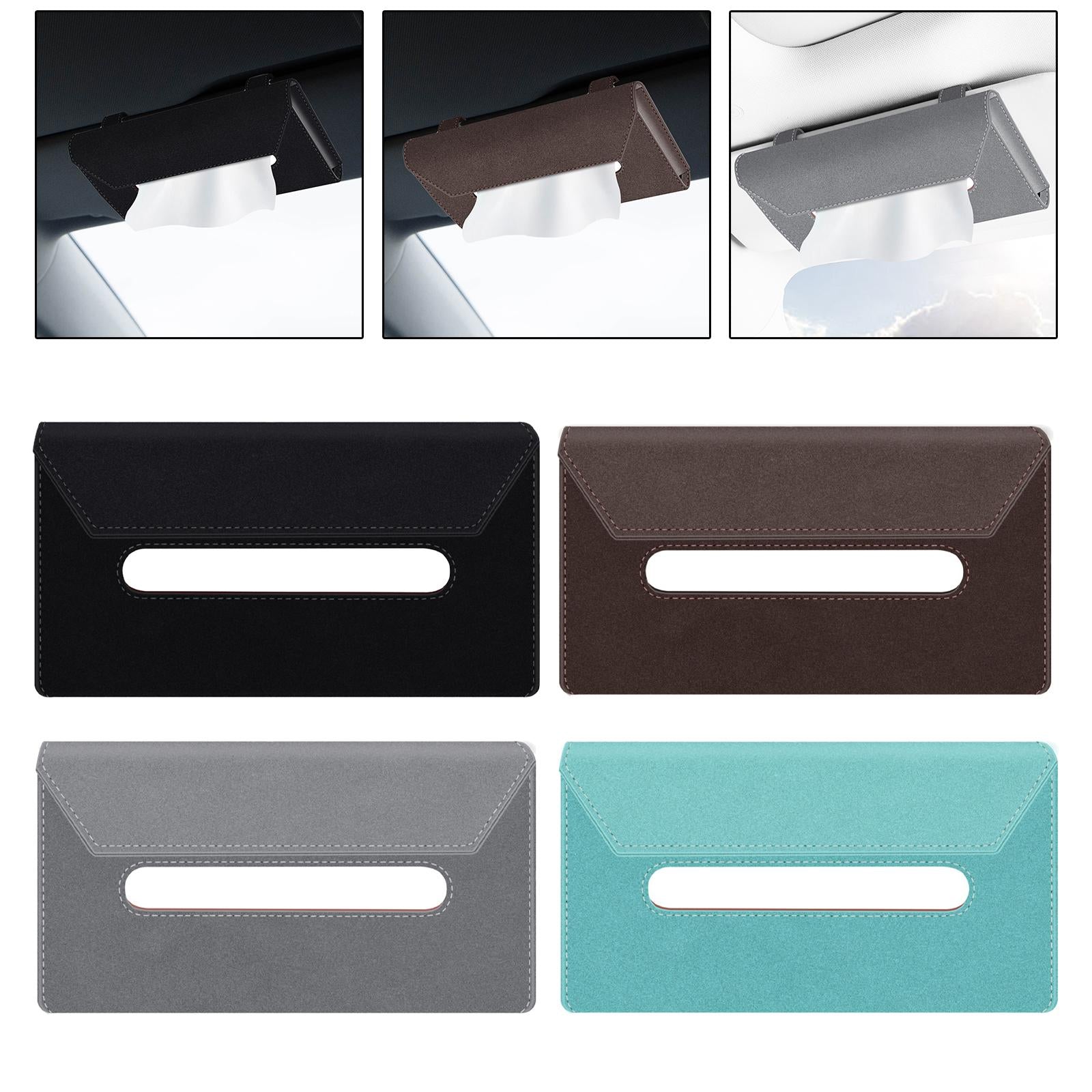 Sun Visor Napkin Holder Handy Car Visor Napkin Holder for Vehicle Truck Black