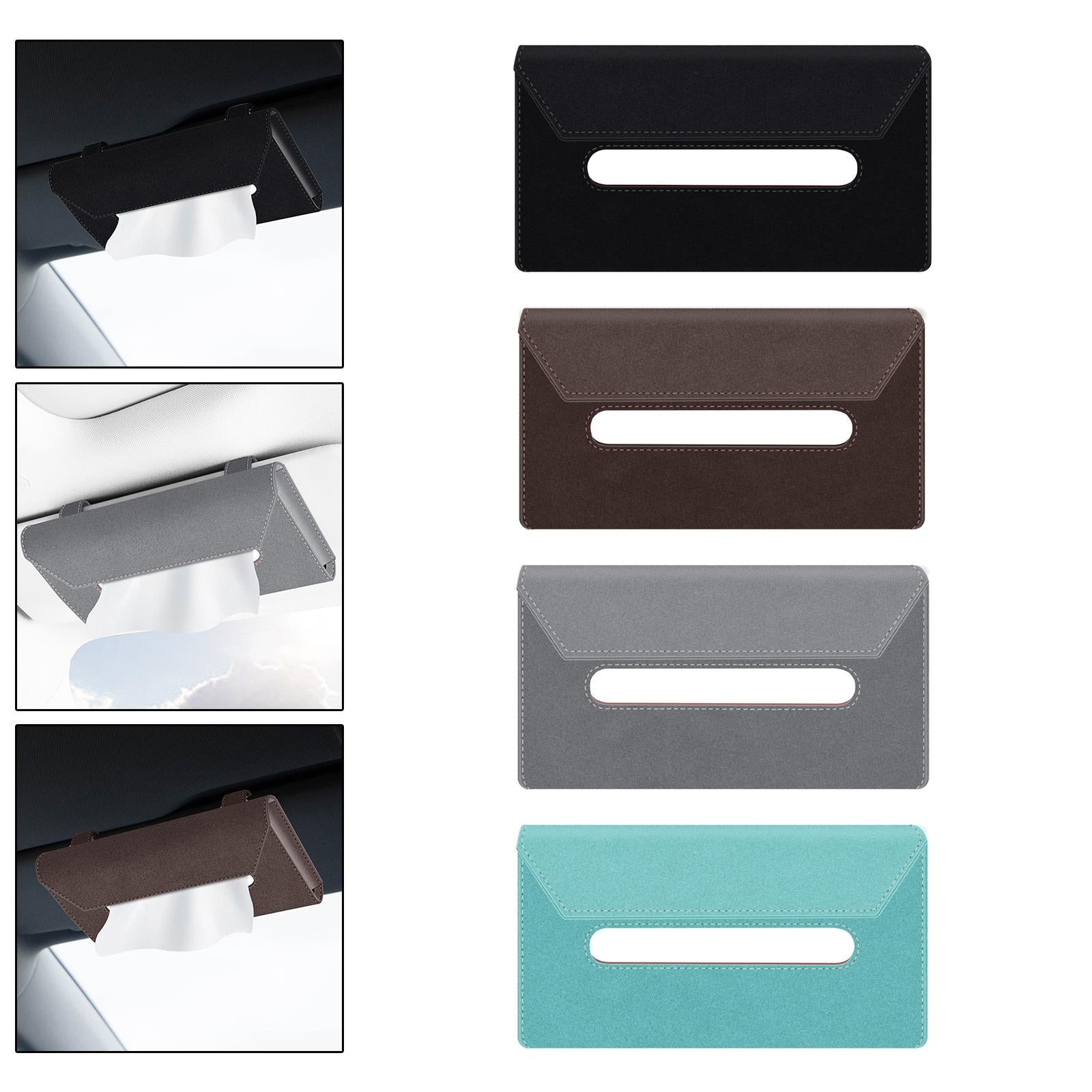 Sun Visor Napkin Holder Handy Car Visor Napkin Holder for Vehicle Truck Black