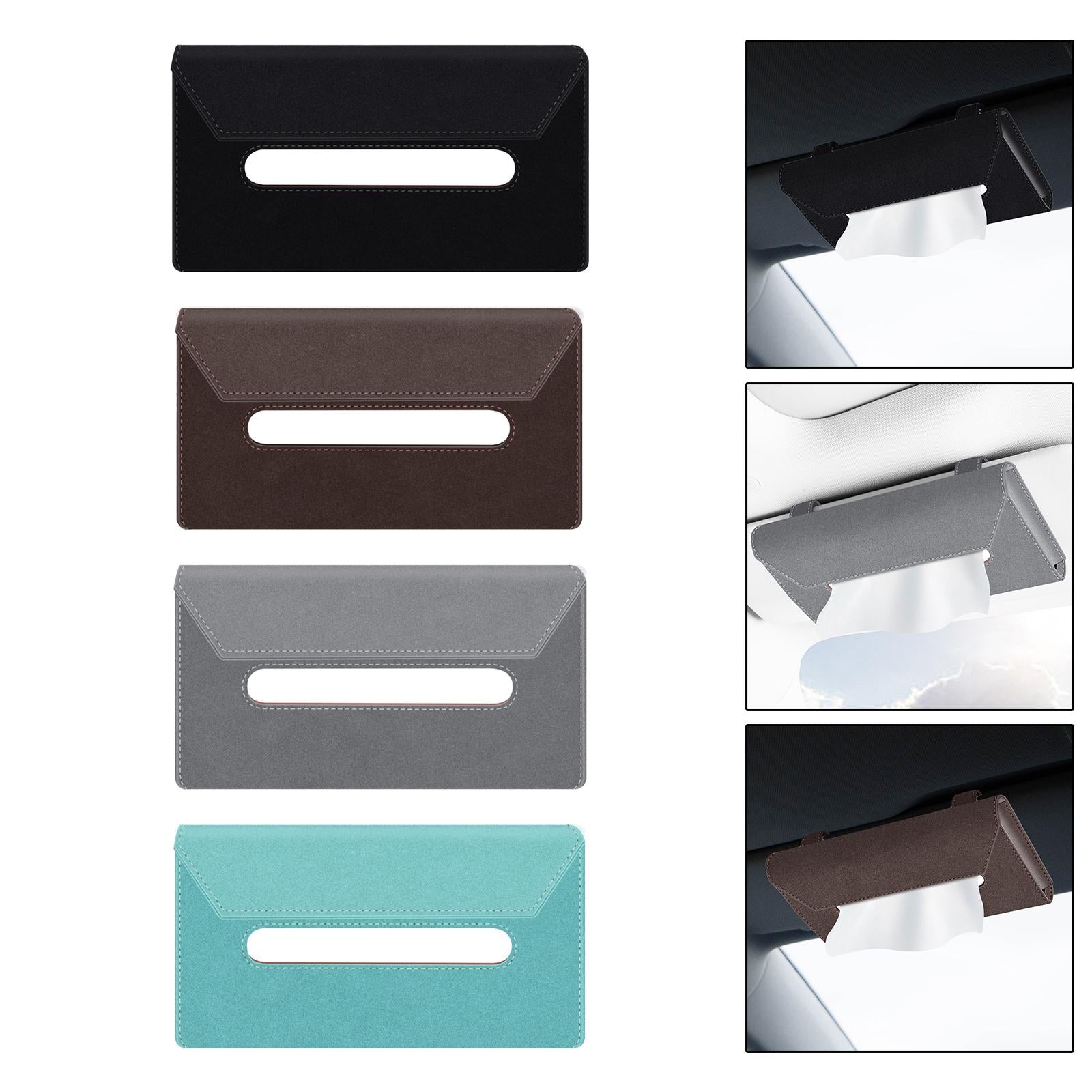 Sun Visor Napkin Holder Handy Car Visor Napkin Holder for Vehicle Truck Black