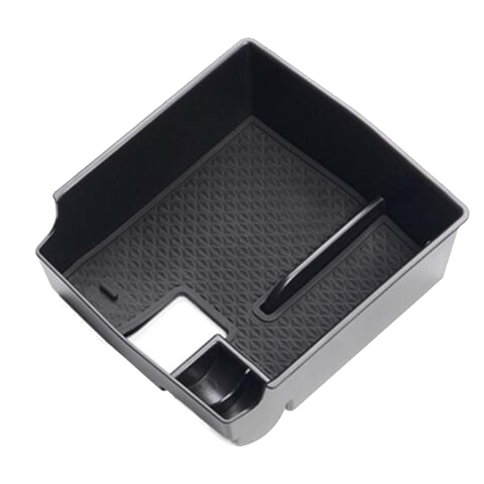 Car Armrest Organizer 16x16x6cm Black Durable Center Console Organizer Tray