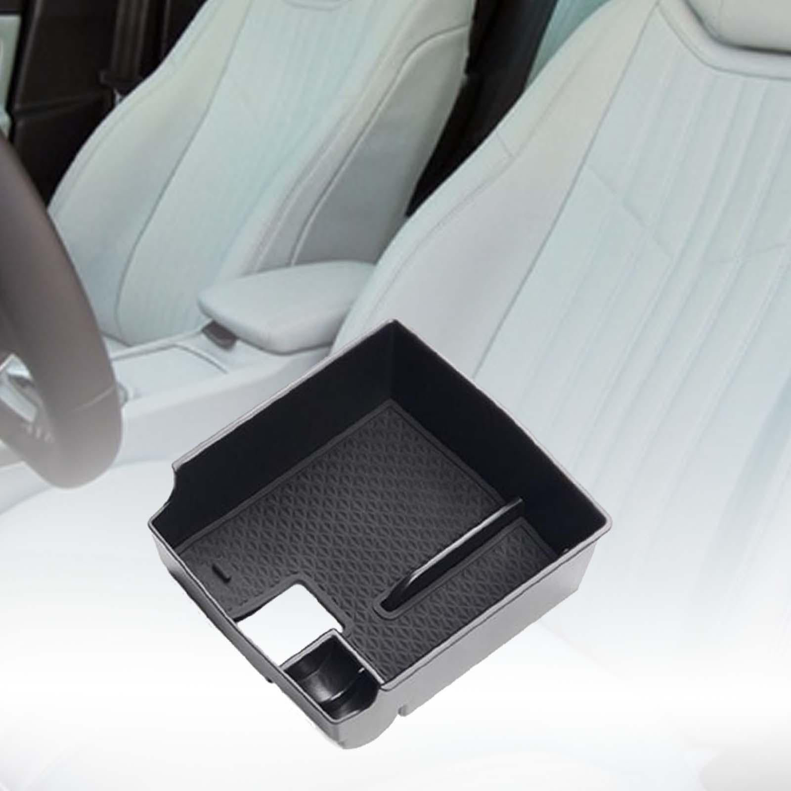 Car Armrest Organizer 16x16x6cm Black Durable Center Console Organizer Tray