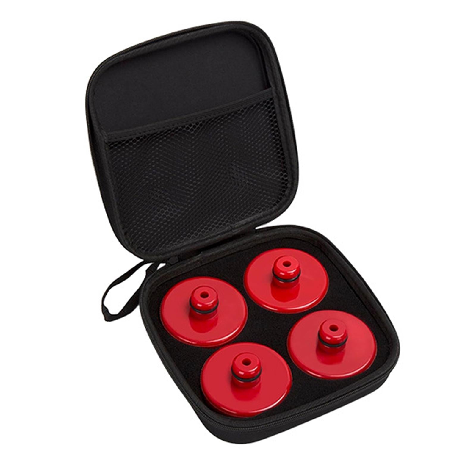 4Pcs Lifting Jack Pad Durable with Storage Case for Tesla Model S Y 3 x Red