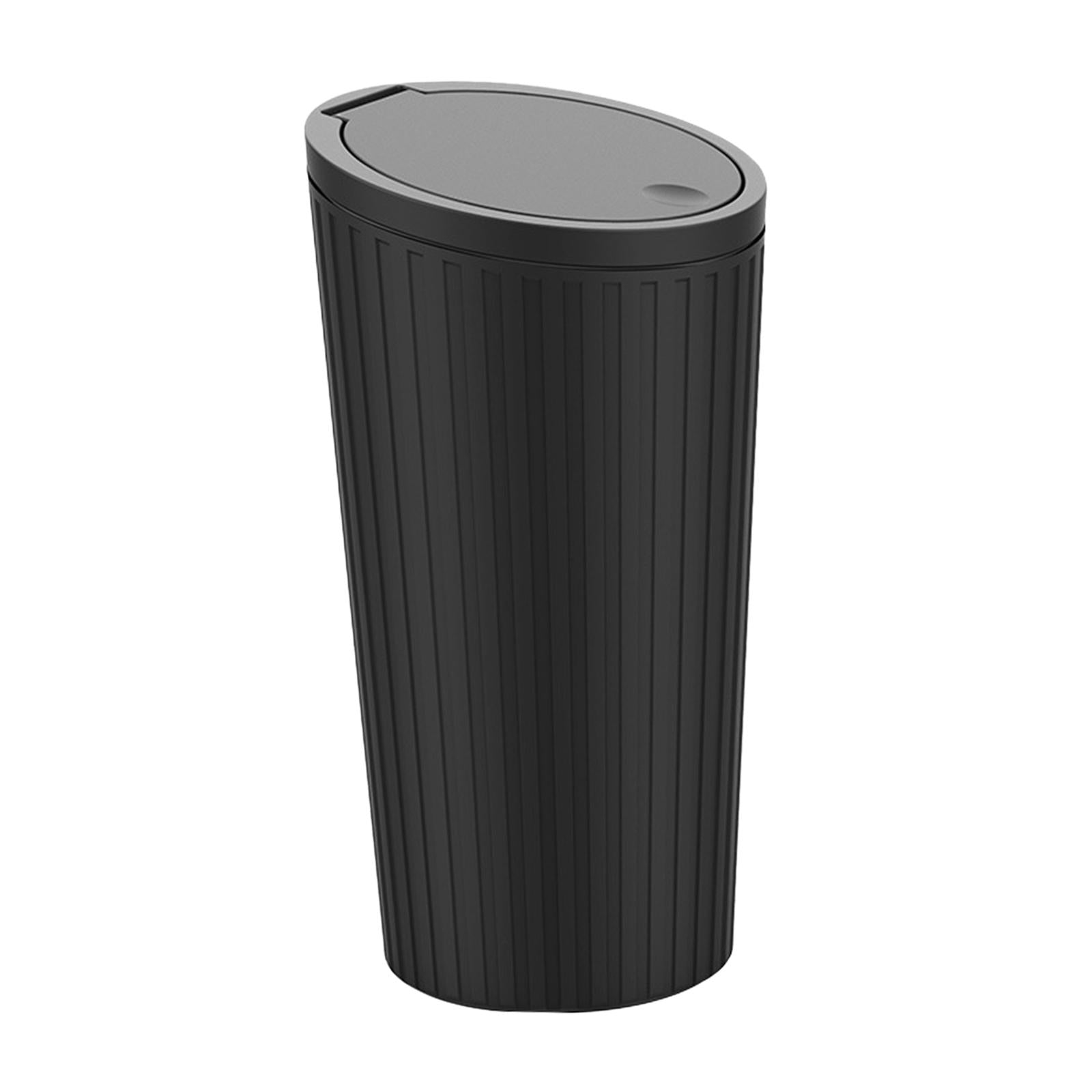 Car Trash Can Durable Small Car Cup Holder Trash Bin for Auto Truck SUV black