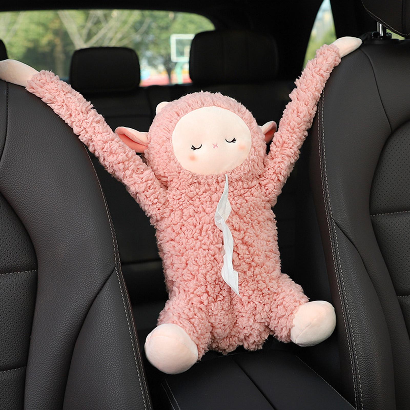 Cute Car Tissue Holder Creative Tissue Box for Automotive Bathroom Home Style B