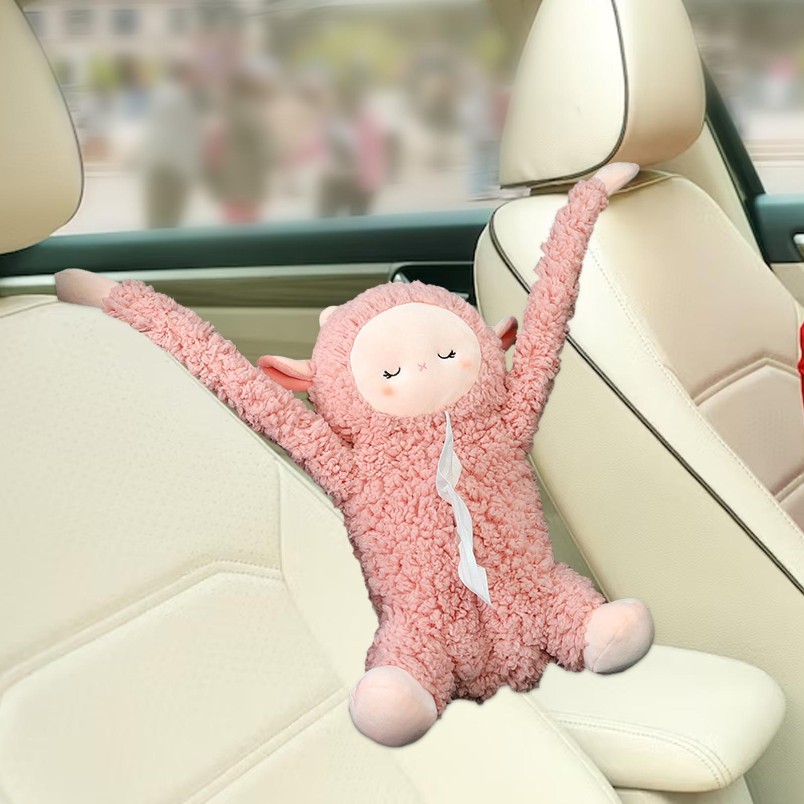 Cute Car Tissue Holder Creative Tissue Box for Automotive Bathroom Home Style B