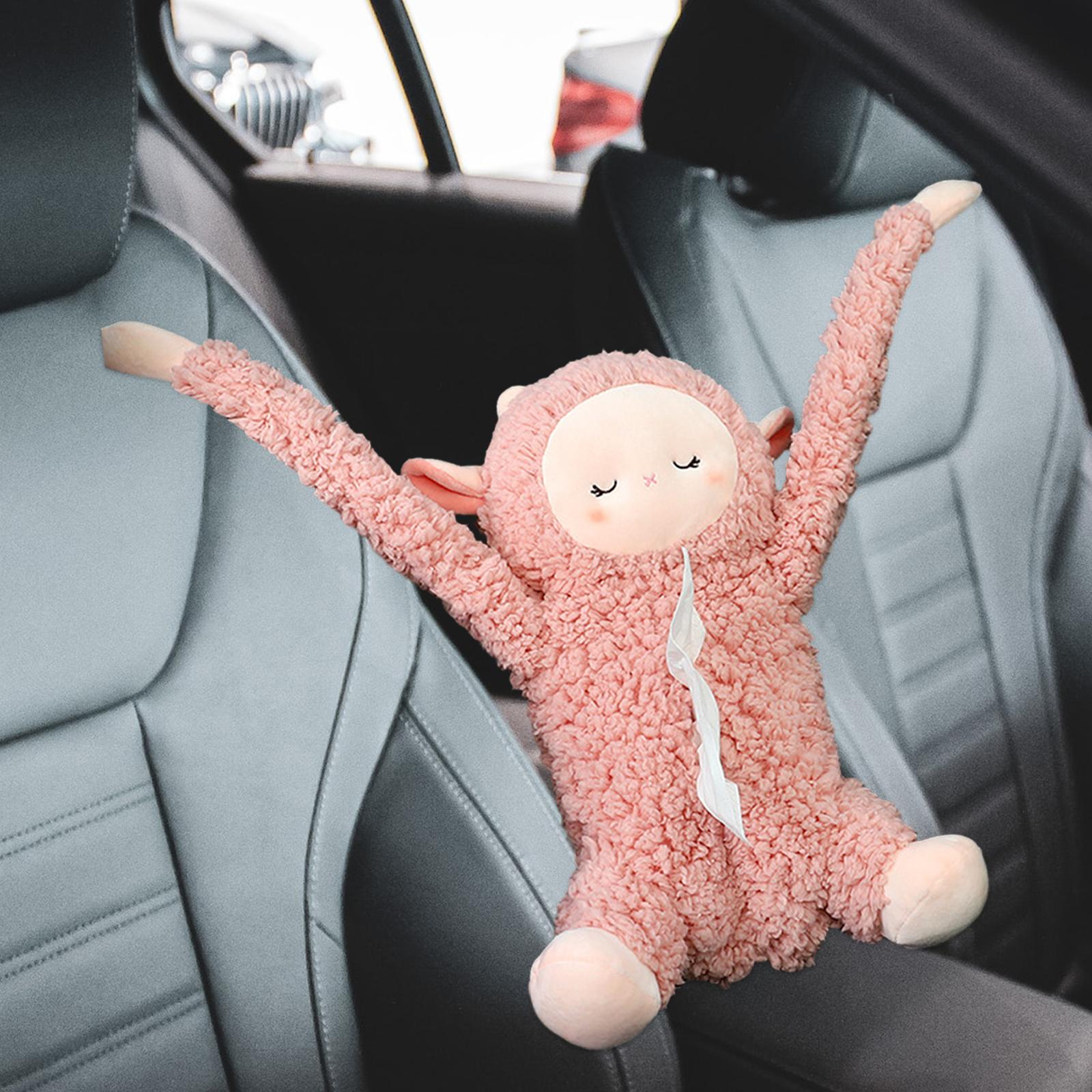 Cute Car Tissue Holder Creative Tissue Box for Automotive Bathroom Home Style B