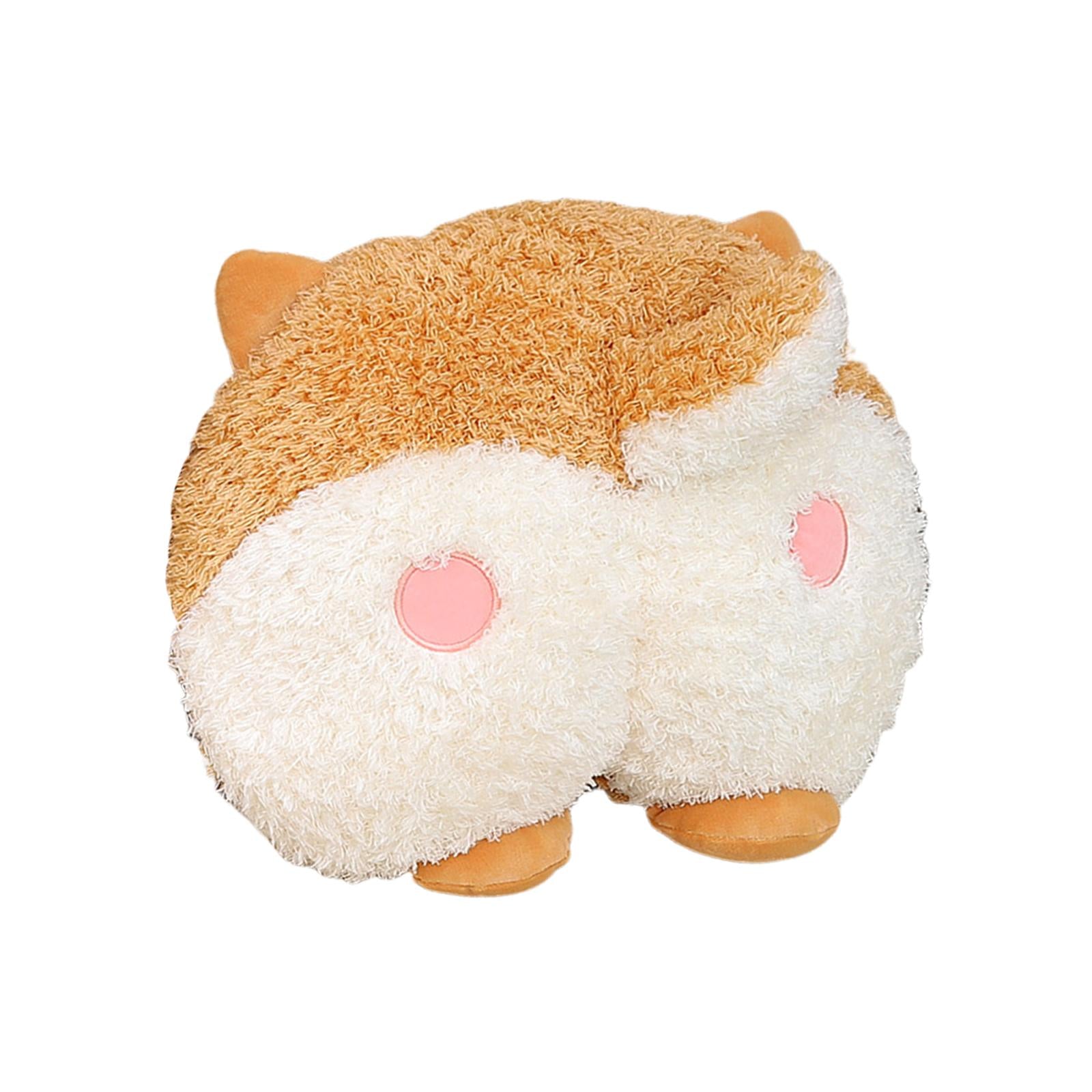 Car Pillow Attachment Car Cushion for Travelling Driving Decor 26cmx27cm Corgi