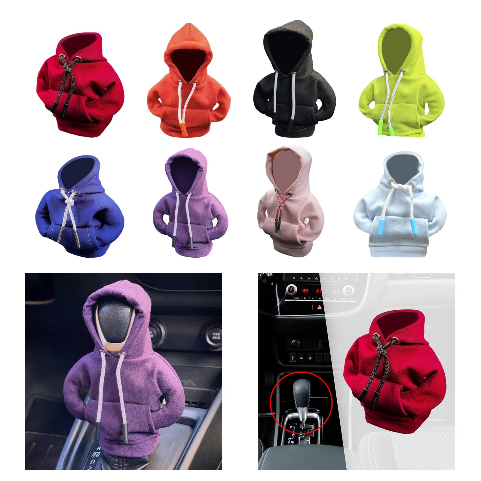 2xGear Shifter Lever Knob Cover Gear Handle Decor for Vehicles Women or Man Red