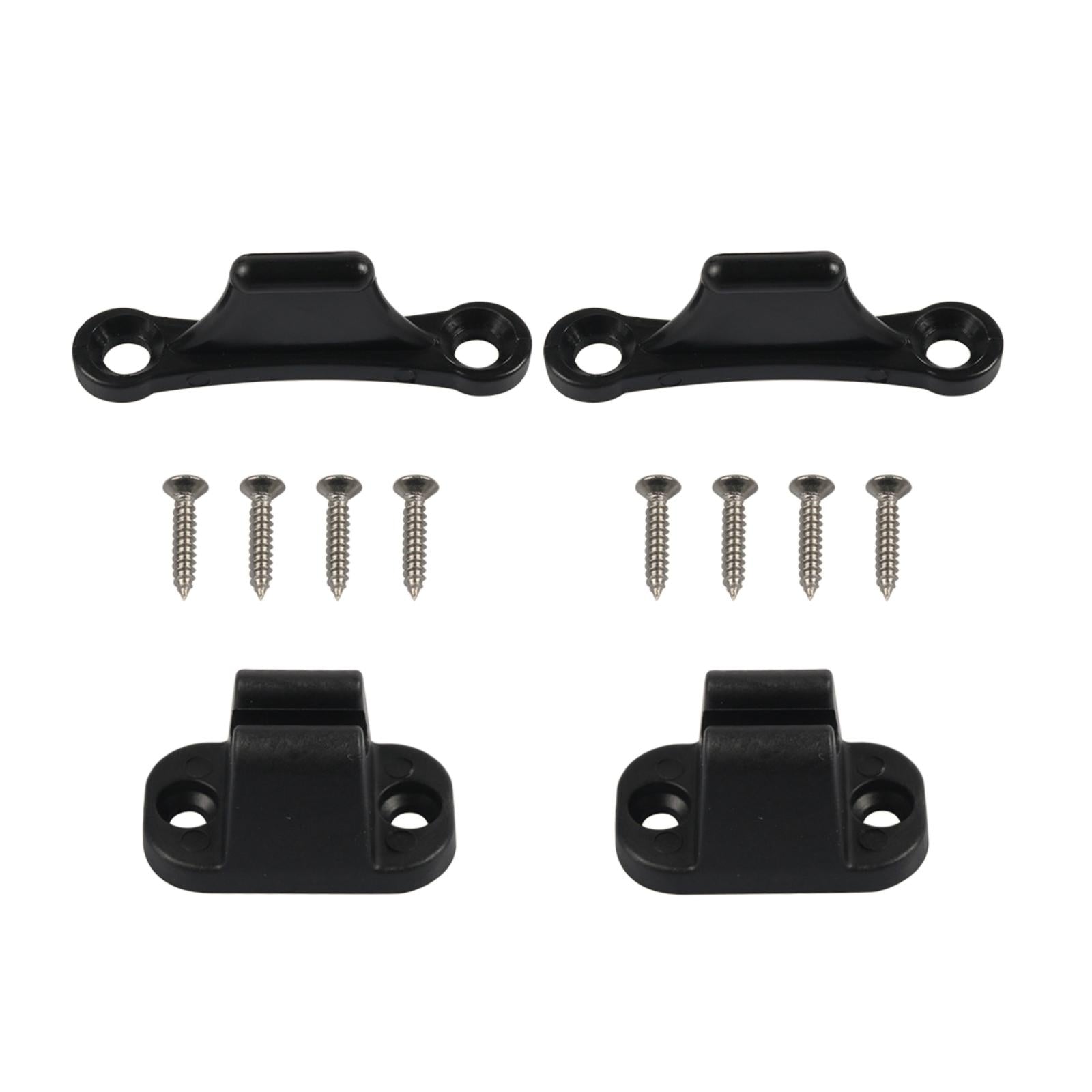 Door Stops with 8 Screws Retainer Clip for Campervans Motorhome