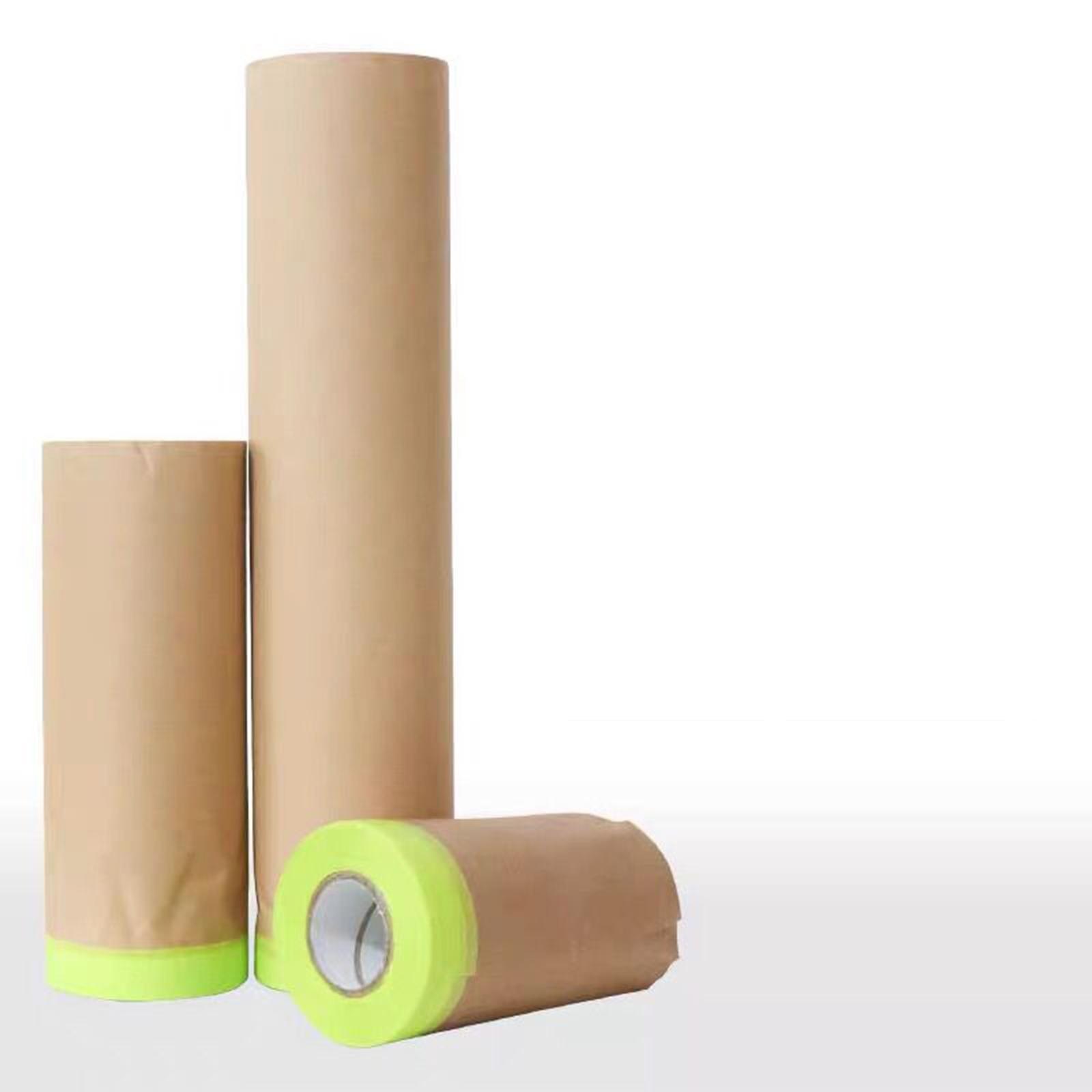 Pre Taped Masking Tape 15M Wall Treatment for Frames Cars and Auto Body 15cm