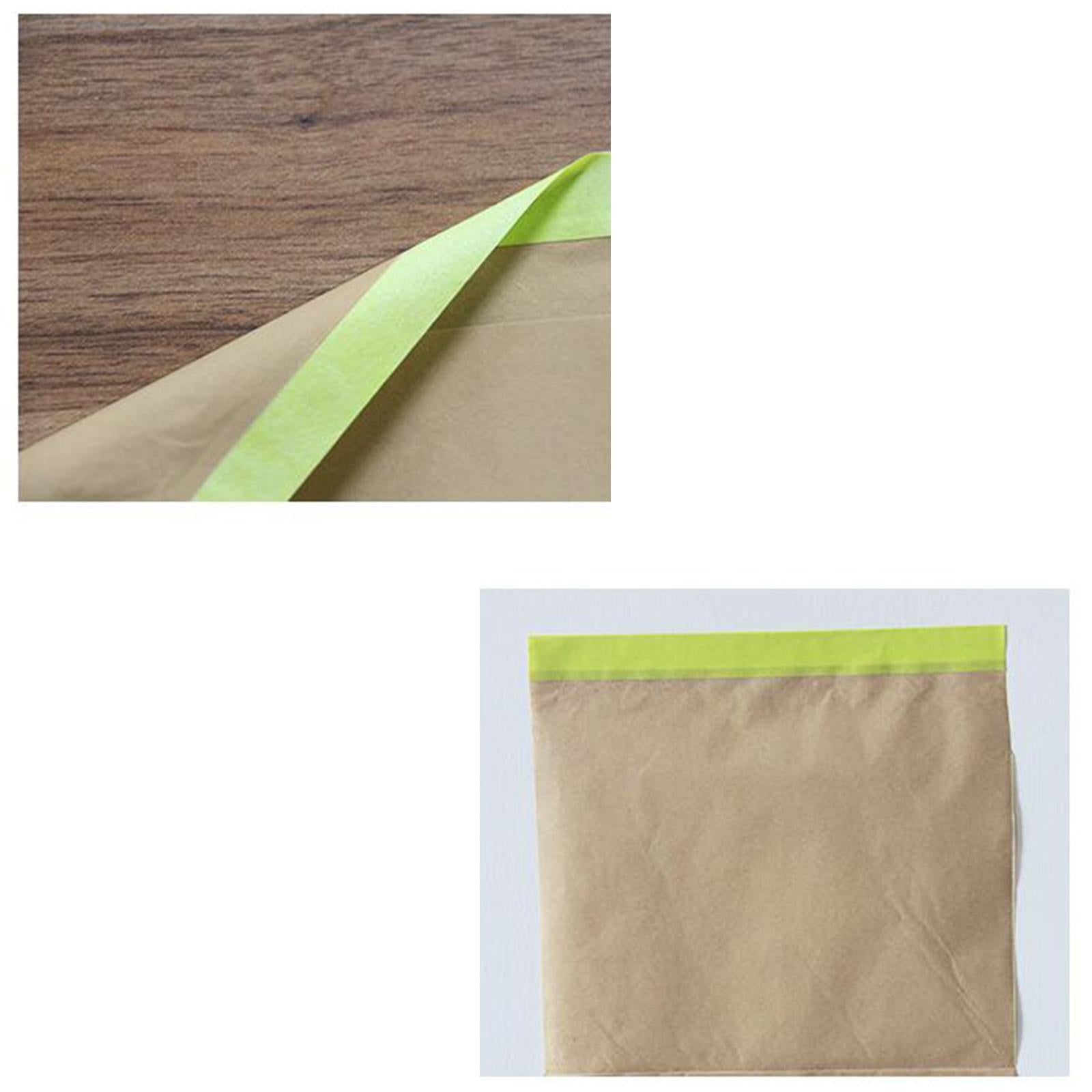 Pre Taped Masking Tape 15M Wall Treatment for Frames Cars and Auto Body 15cm