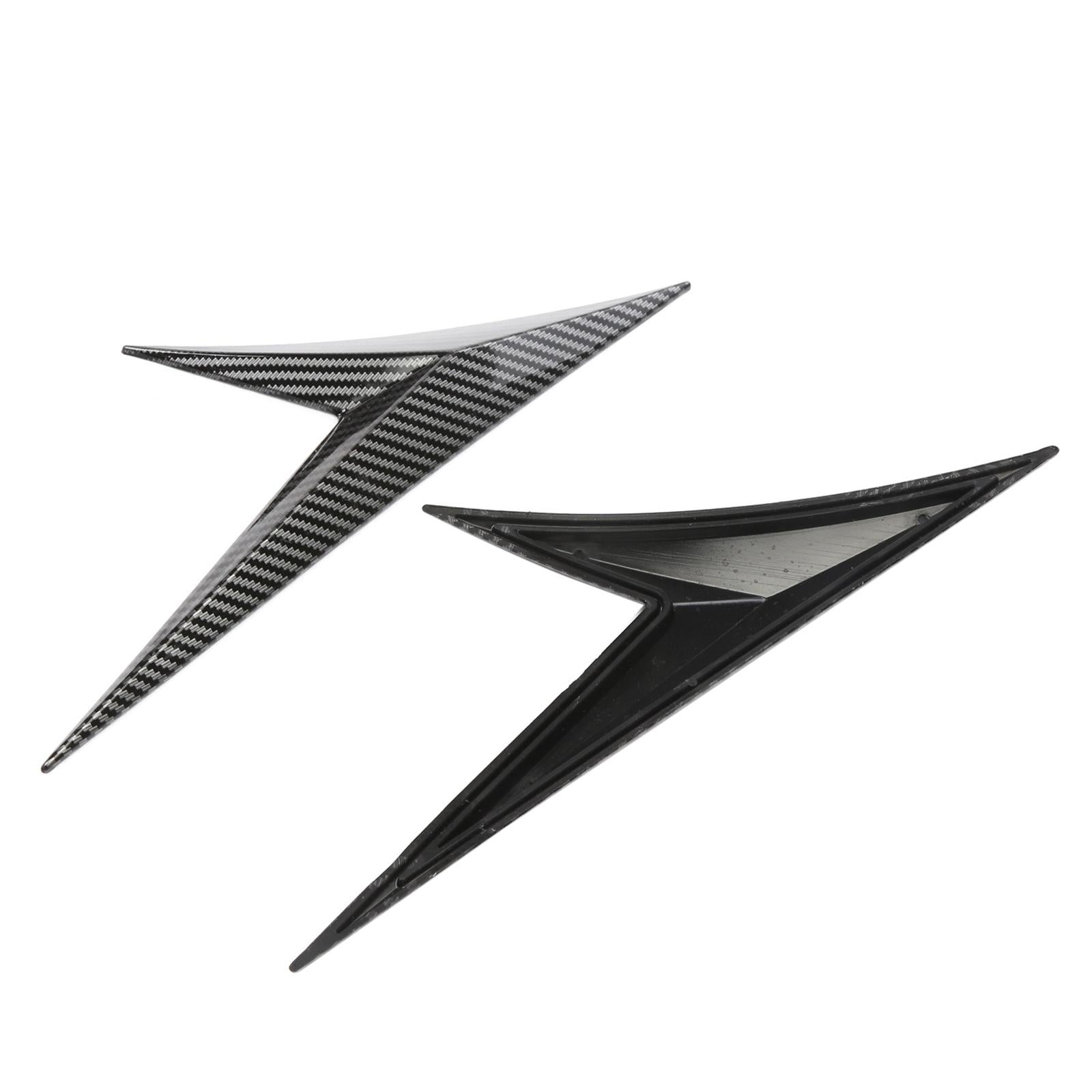 2 Pieces Car Air Flow Fender Vent Wing Cover Trim Durable Decor Sticker