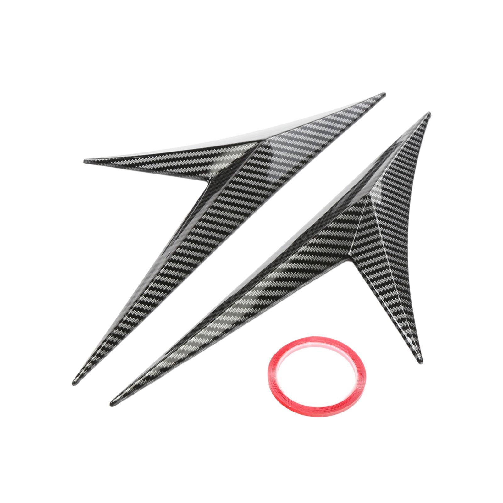 2 Pieces Car Air Flow Fender Vent Wing Cover Trim Durable Decor Sticker