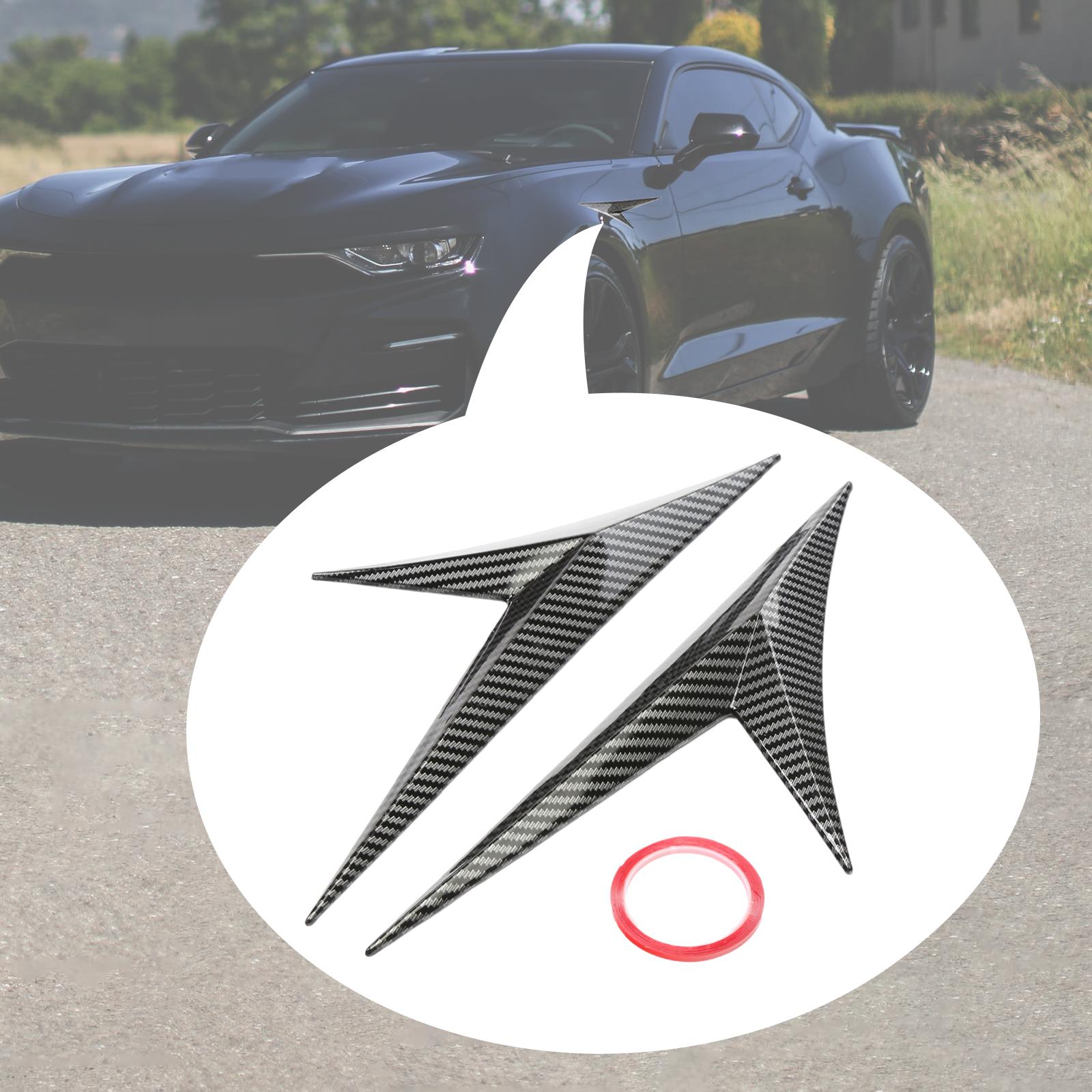 2 Pieces Car Air Flow Fender Vent Wing Cover Trim Durable Decor Sticker