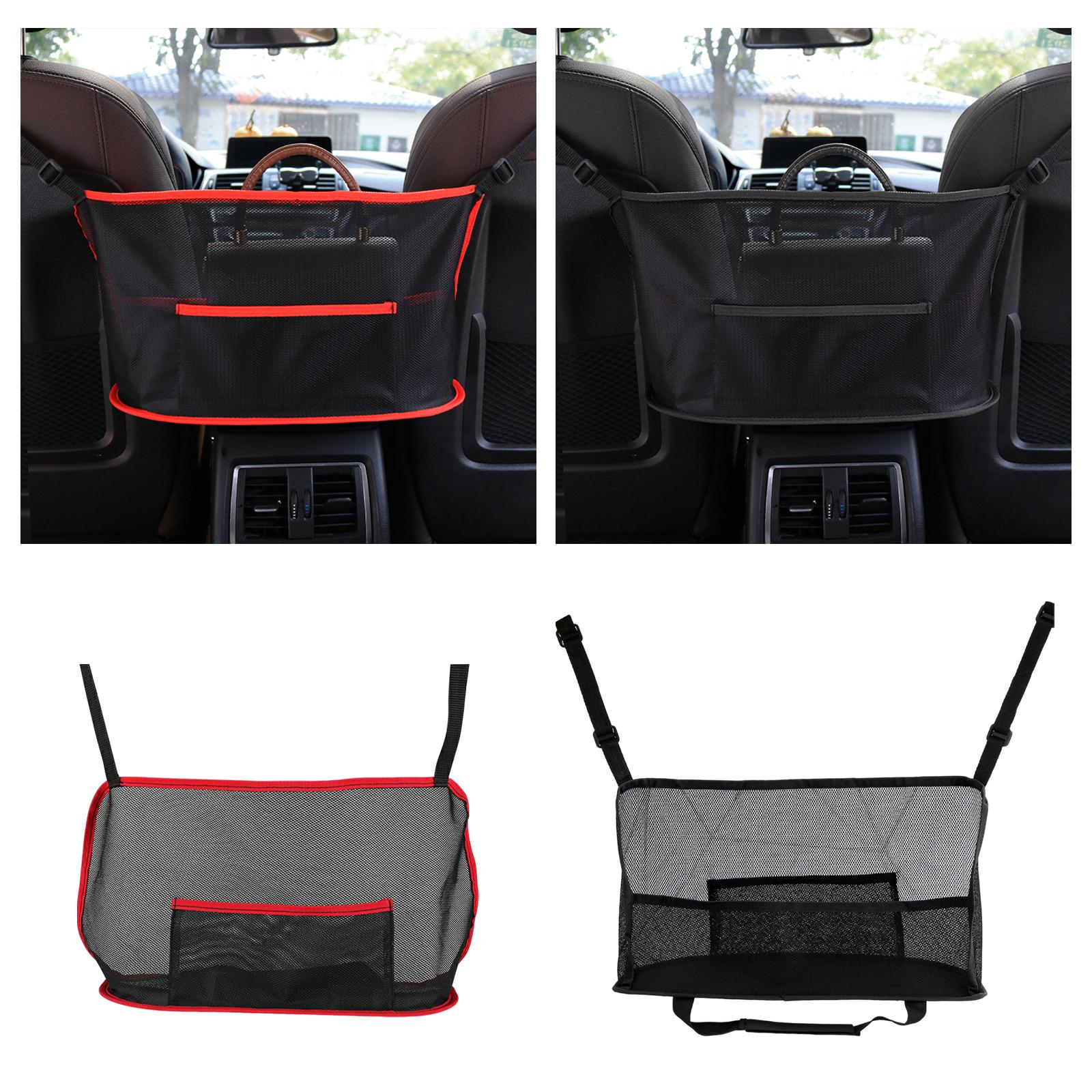Car Purse Handbag Holder Between Seats Seat Back Organizer for Document Red