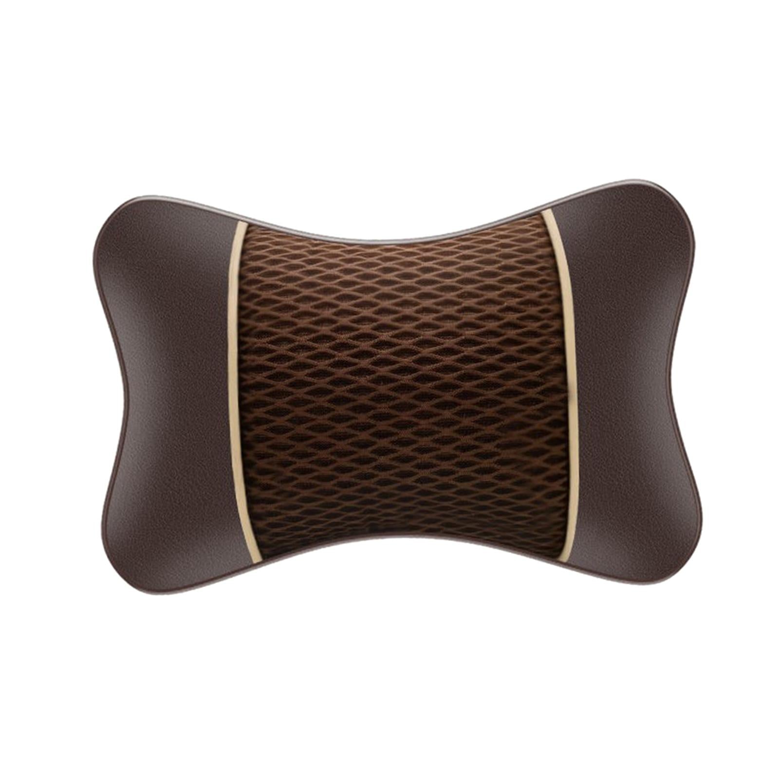 Car Headrest Pillow Ergonomic Car Neck Pillow for Trucks Suvs Cars Brown