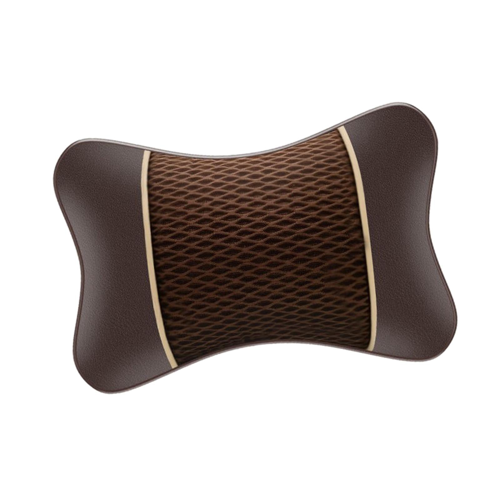 Car Headrest Pillow Ergonomic Car Neck Pillow for Trucks Suvs Cars Brown