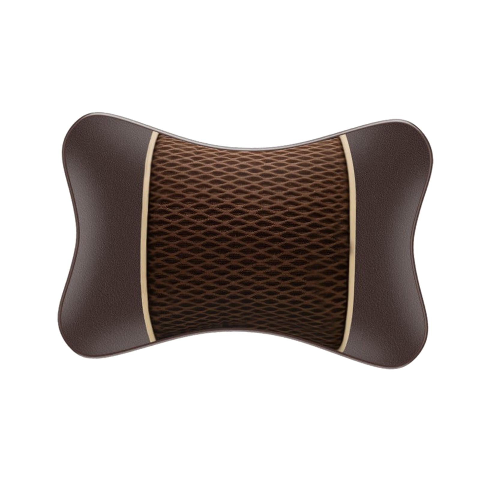 Car Headrest Pillow Ergonomic Car Neck Pillow for Trucks Suvs Cars Brown