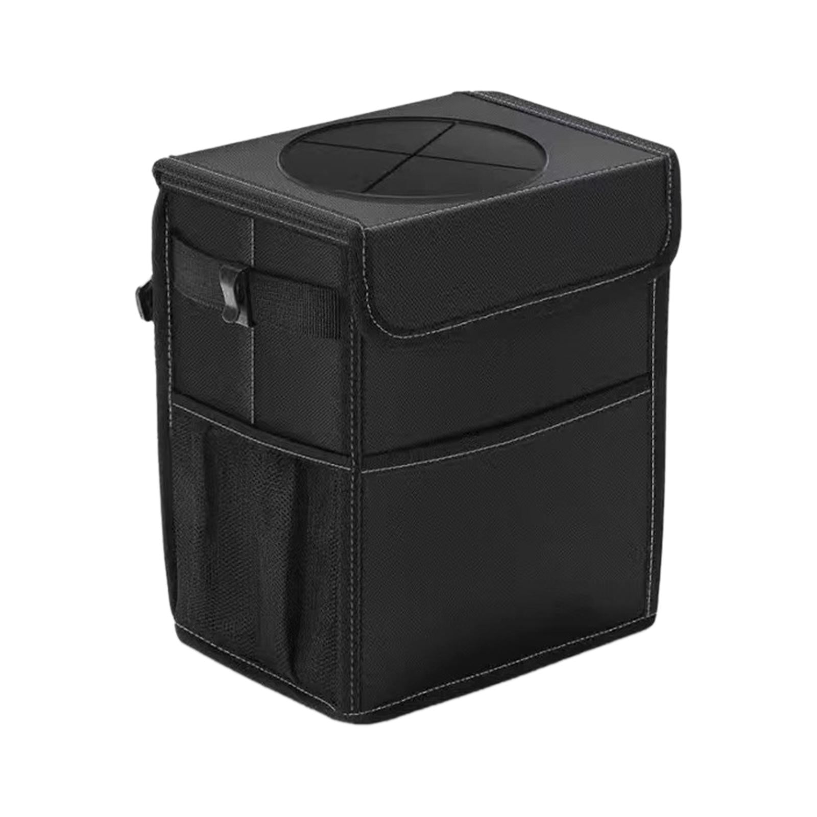 Car Trash Can Leak Anti Portable Black Auto Car Accessories Car Garbage Bin