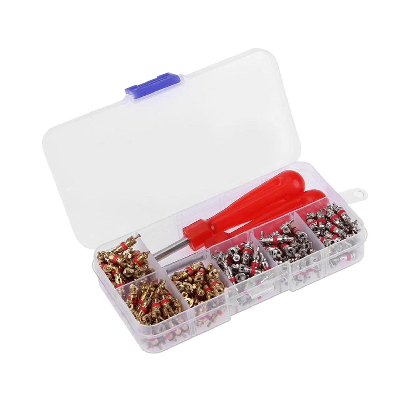 242 Pieces Valve Core Removal Tool Set Wheel Tyre Inner Tube Valve Remover