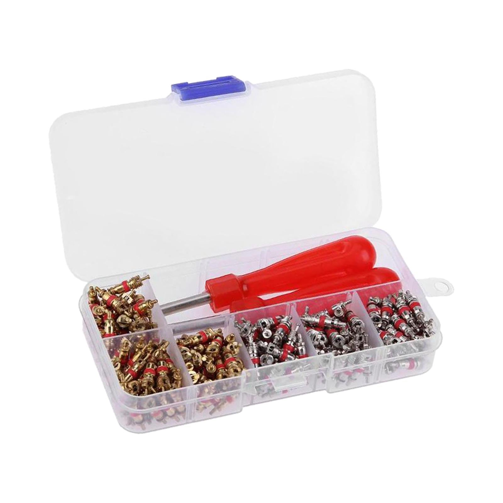 242 Pieces Valve Core Removal Tool Set Wheel Tyre Inner Tube Valve Remover
