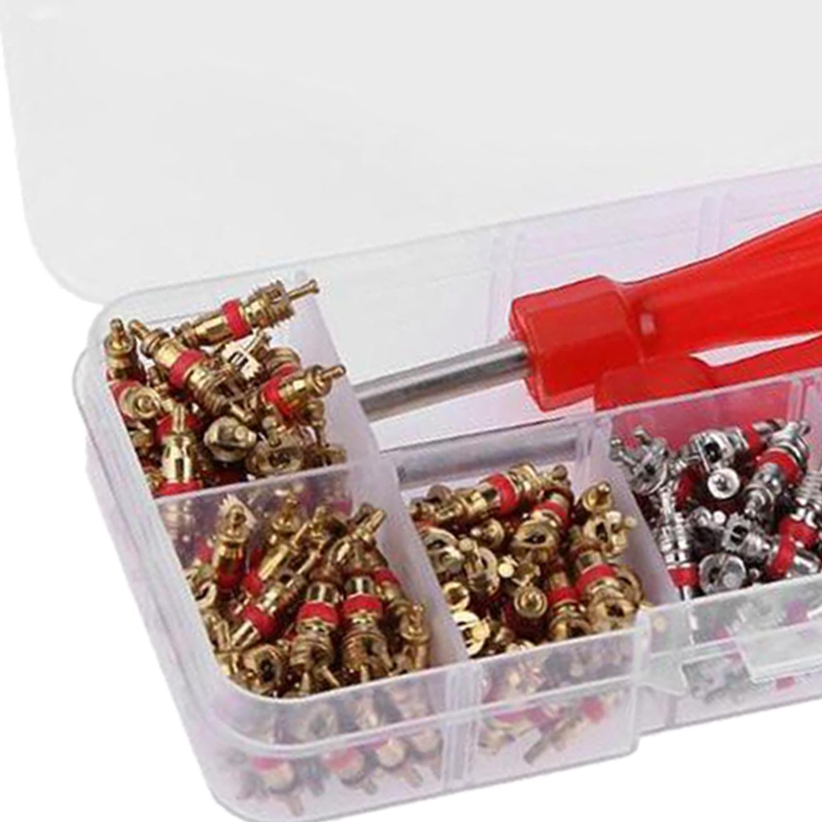 242 Pieces Valve Core Removal Tool Set Wheel Tyre Inner Tube Valve Remover