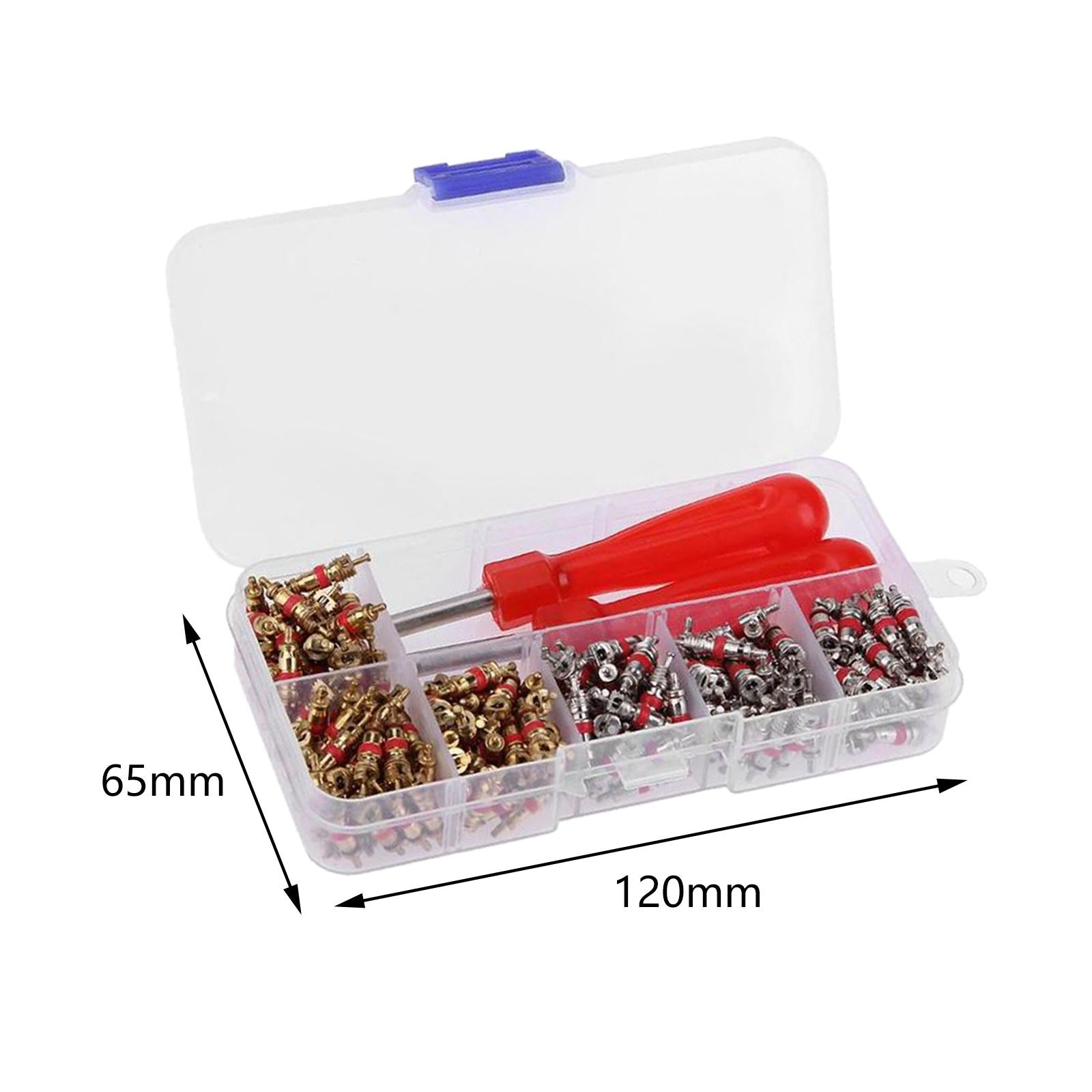 242 Pieces Valve Core Removal Tool Set Wheel Tyre Inner Tube Valve Remover
