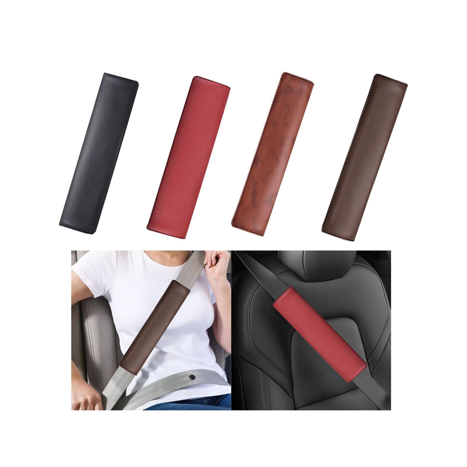 Car Seat Belt Cover Soft Seatbelt Shoulder Pad for SUV Truck Automotive Black