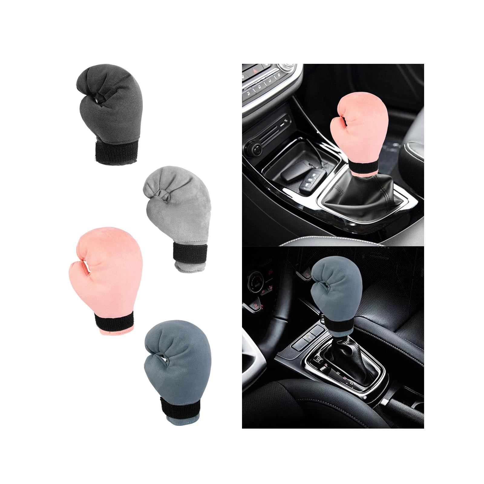 Car Gear Shift Cover, Fashion Boxing Shift Knob Cover for Car Truck SUV Black