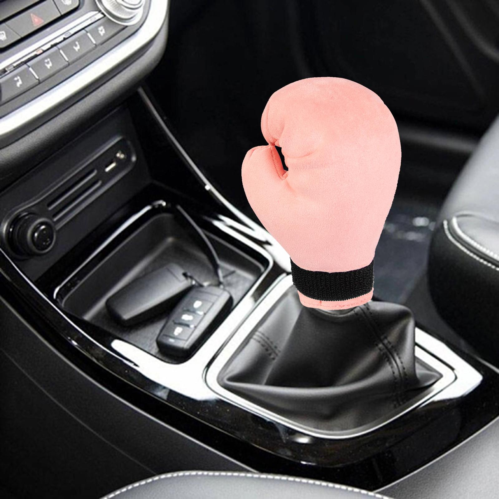Car Gear Shift Cover, Fashion Boxing Shift Knob Cover for Car Truck SUV Pink
