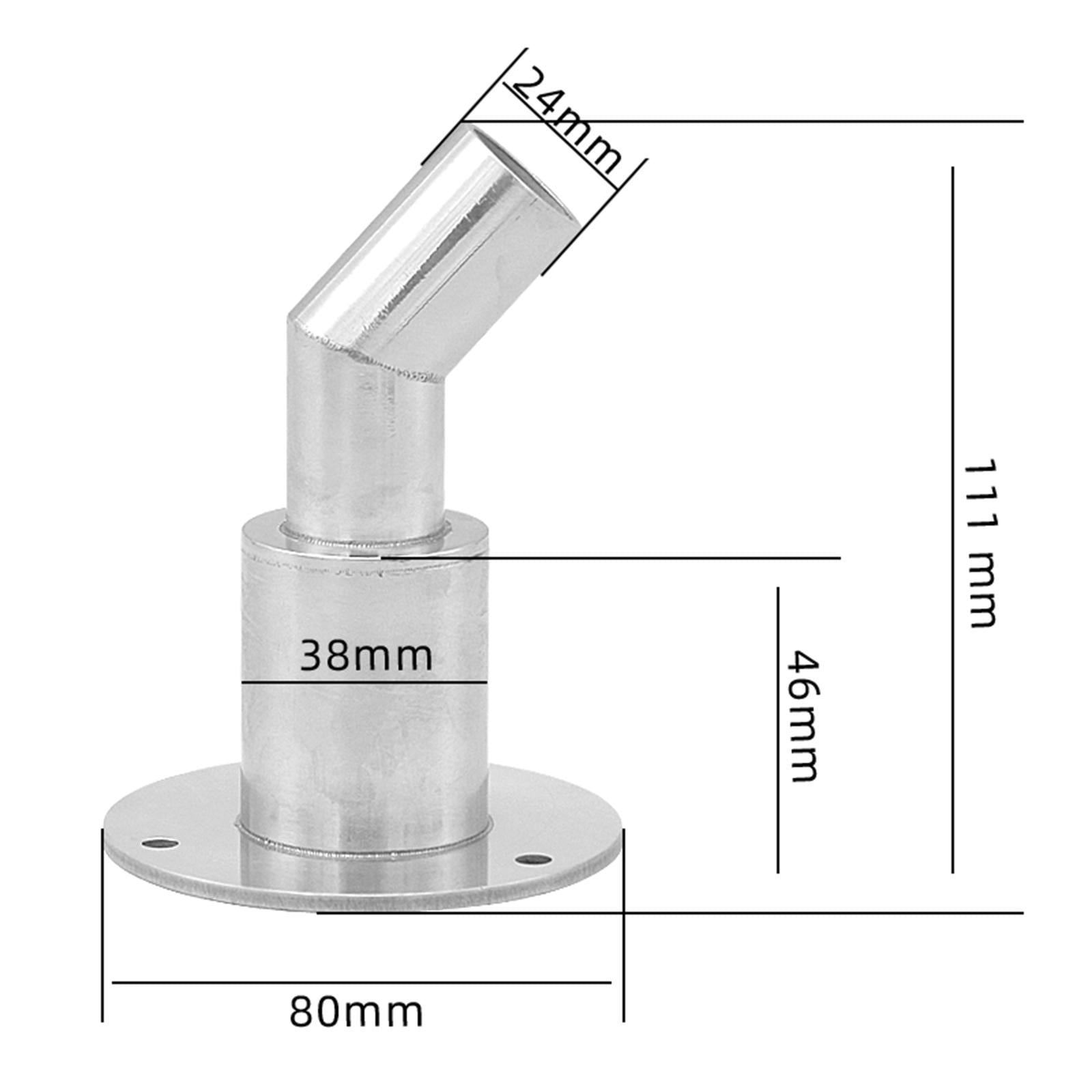 thru Hull Exhaust Skin Replaces for 24mm Inner Diameter Hose Pipe Truck